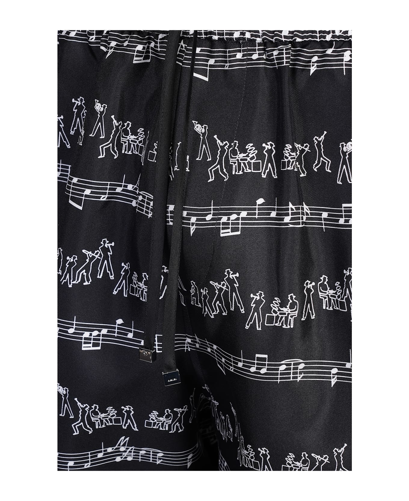 AMIRI Shorts In Black Silk - black