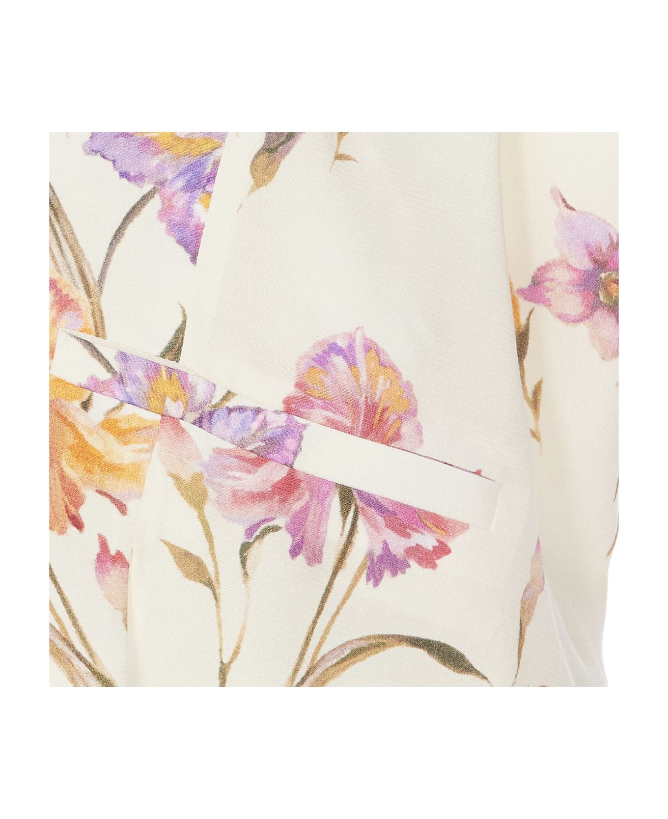 TwinSet Floral Print Top - White