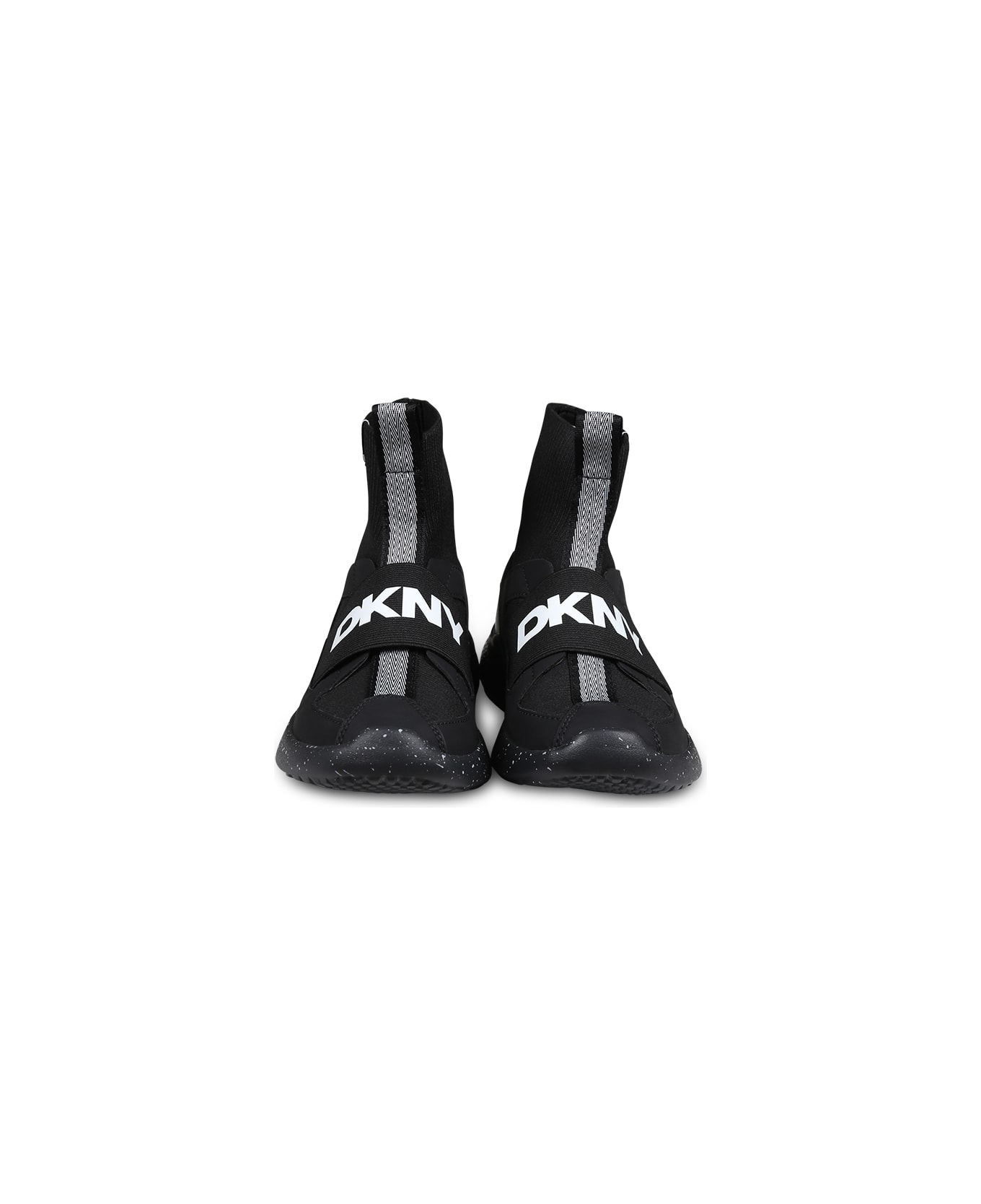 DKNY Black Sneakers Pour Fille Avce Logo - Black