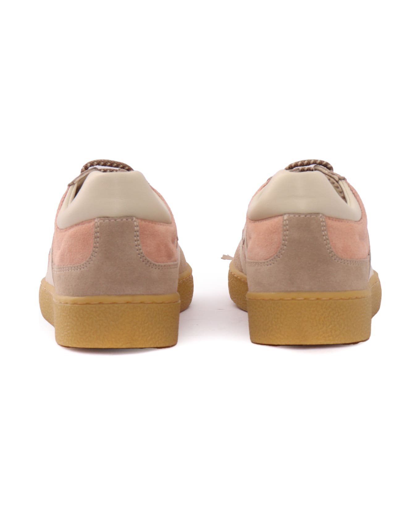 Fendi Nappa Mix Sneakers - BEIGE