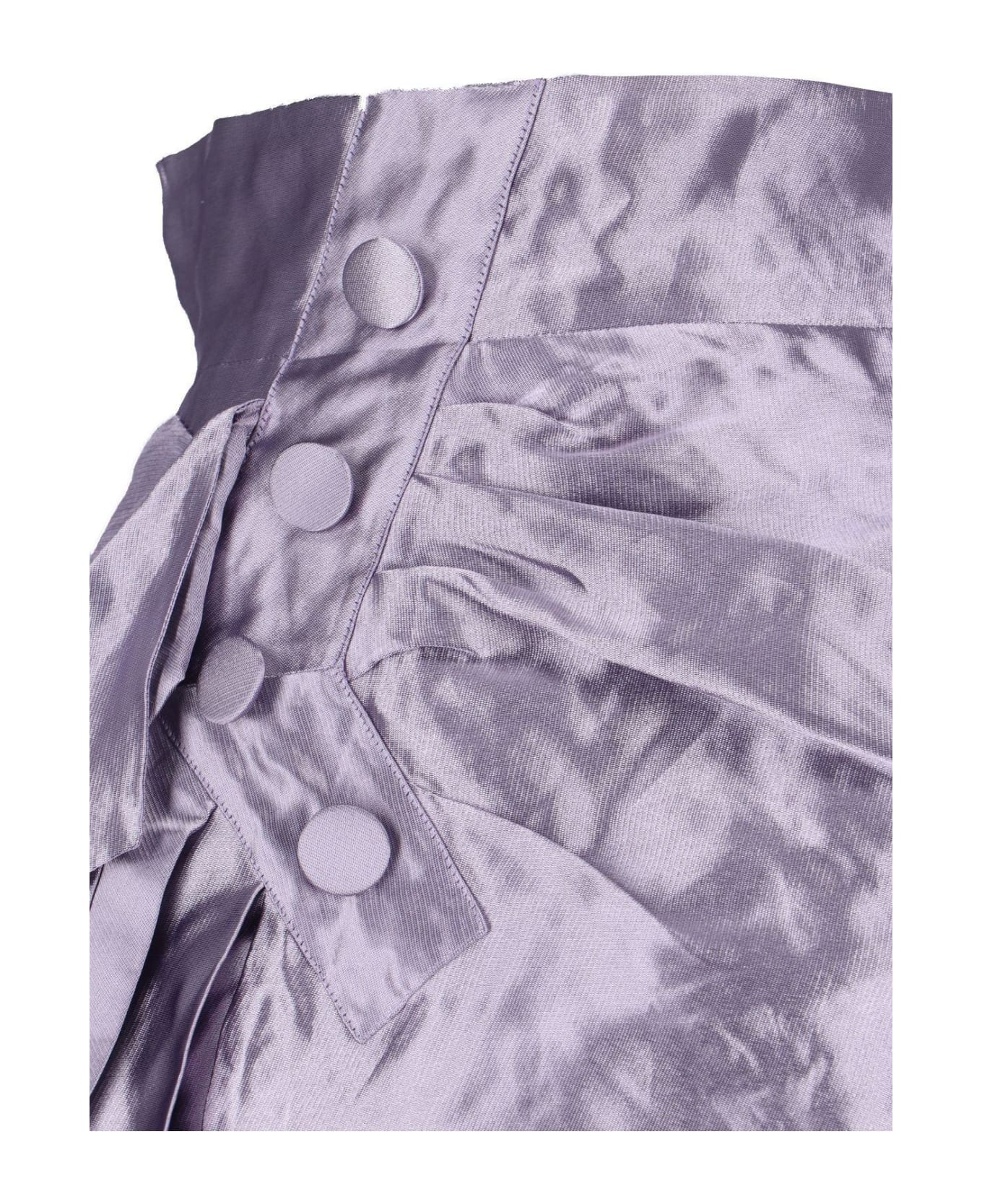 Maison Margiela Draped Detailed Midi Skirt
