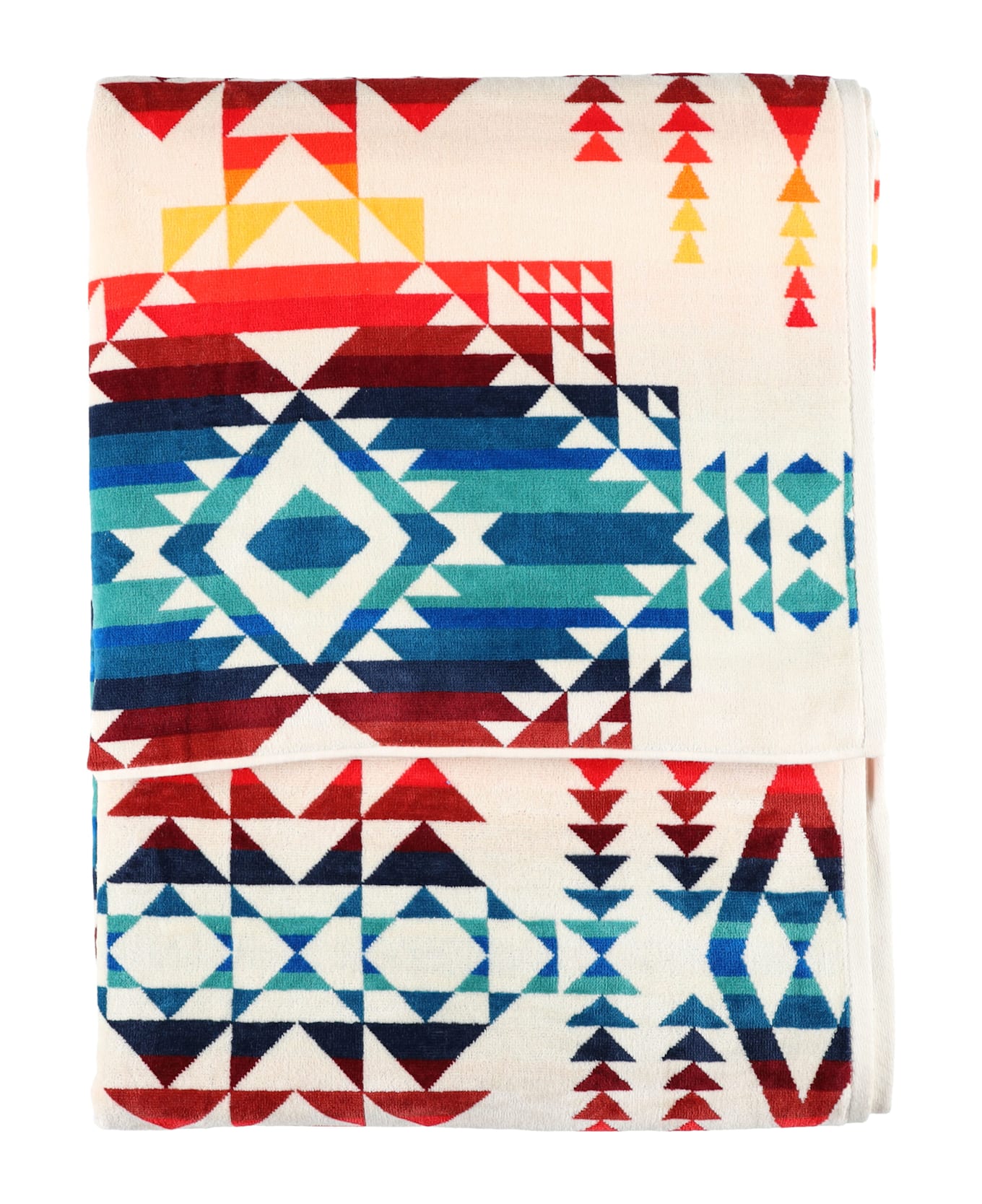 Pendleton Jacquard Beach Towel For Two - PILOT ROCK IVORY