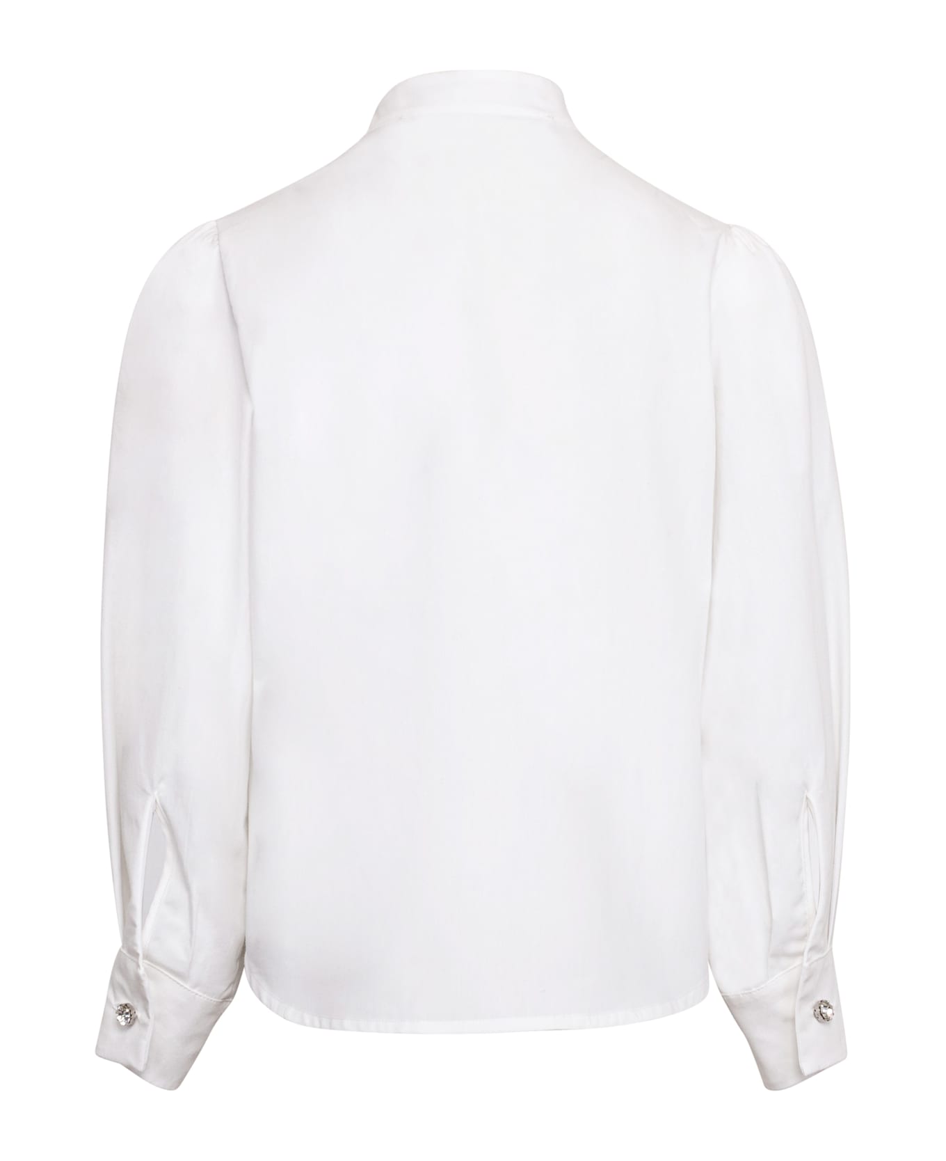 Simonetta Blusa Con Arricciatura - White