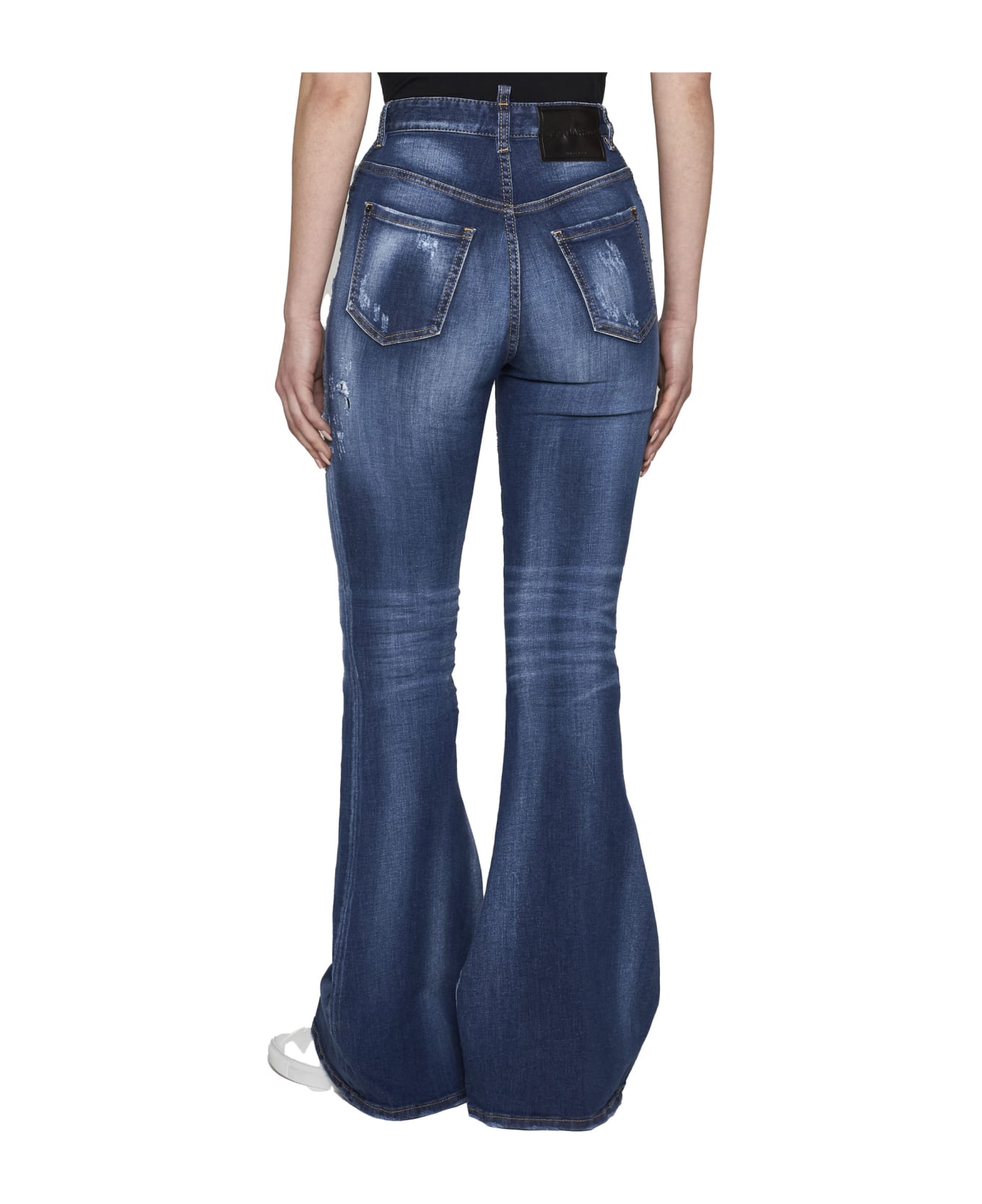 Dsquared2 High Rise Flare Jeans - Blue