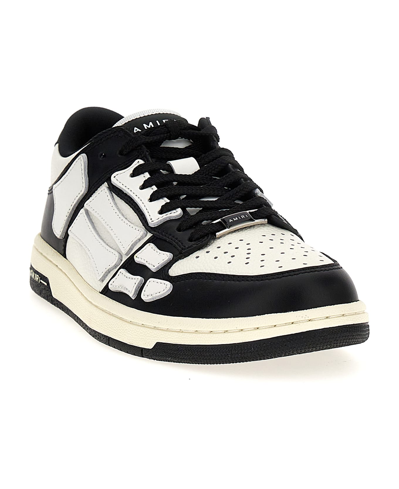 AMIRI 'skel Top Low' Sneakers - White/Black