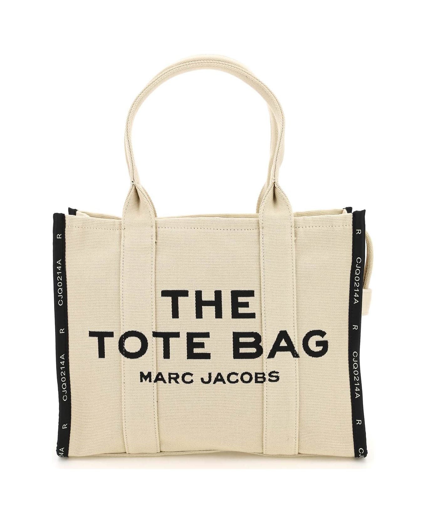 Marc Jacobs The Jacquard Traveler Tote Bag Large - Beige