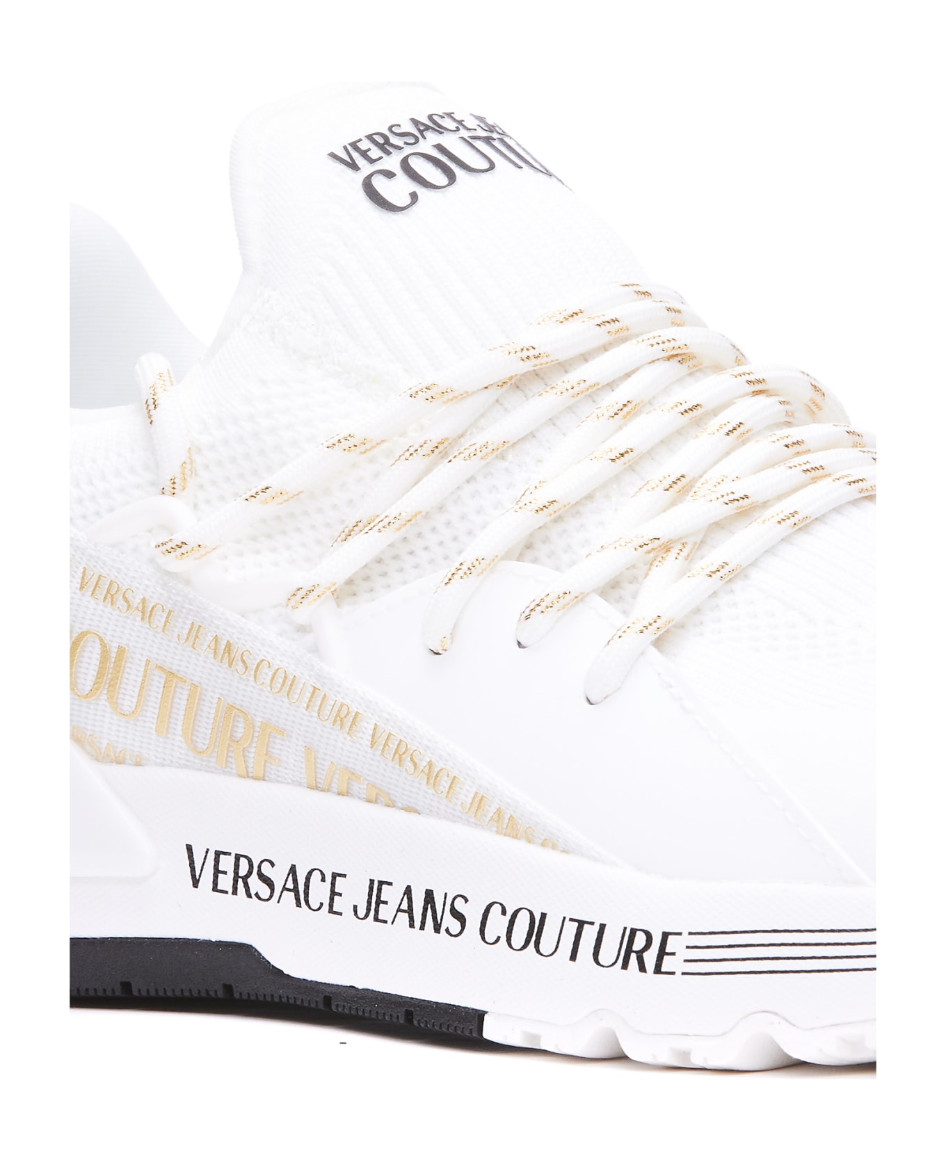 Versace Jeans Couture Dynamic Sneakers - WHITE GOLD