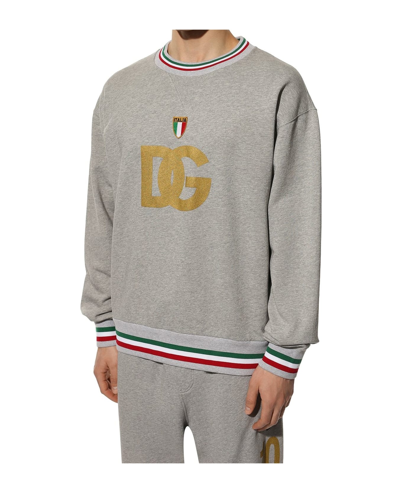 Dolce & Gabbana Logo Sweatshirt - Gray フリース