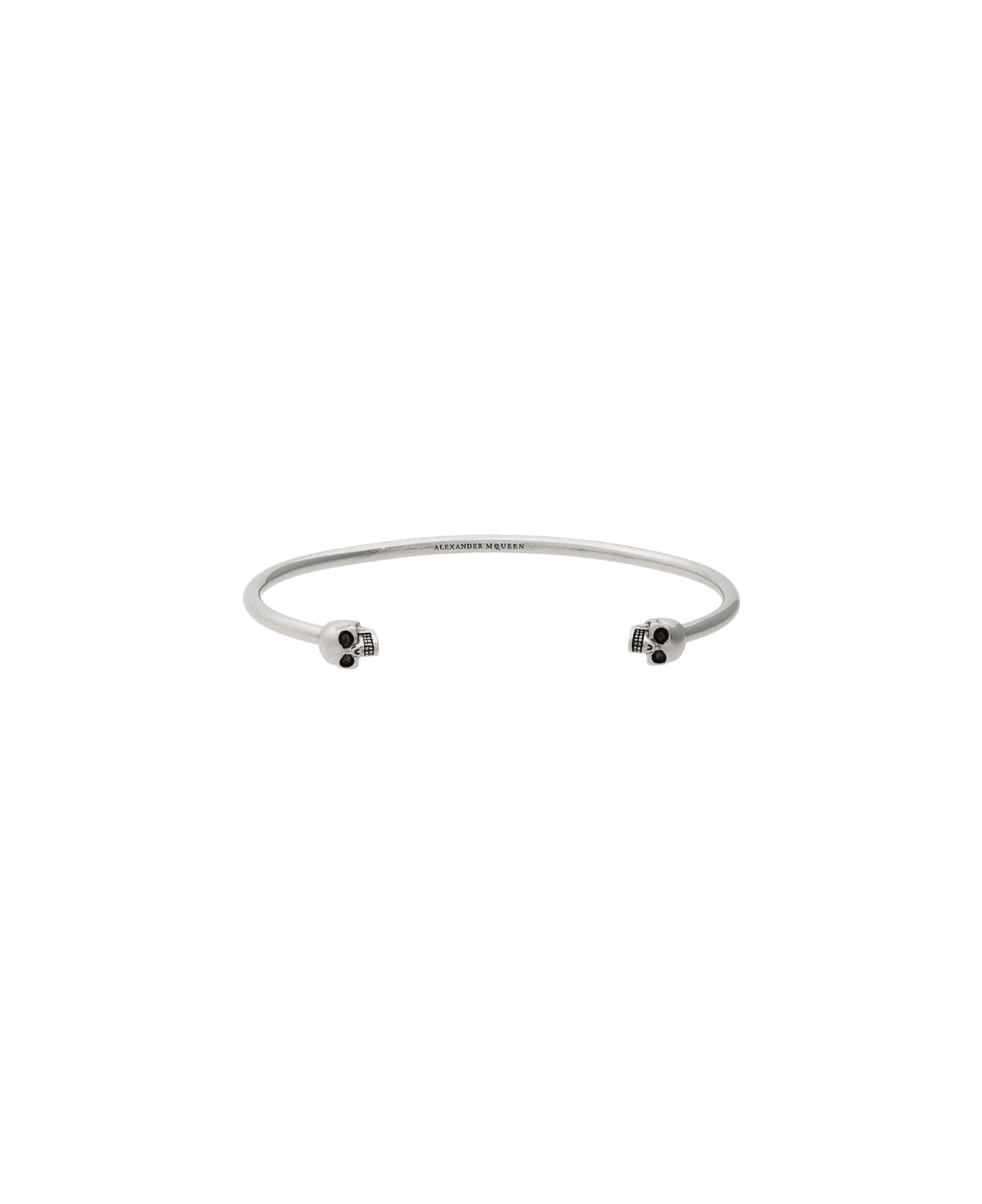 Alexander McQueen Silver-tone Metal Skull-embellished  Bracelet - Metallic