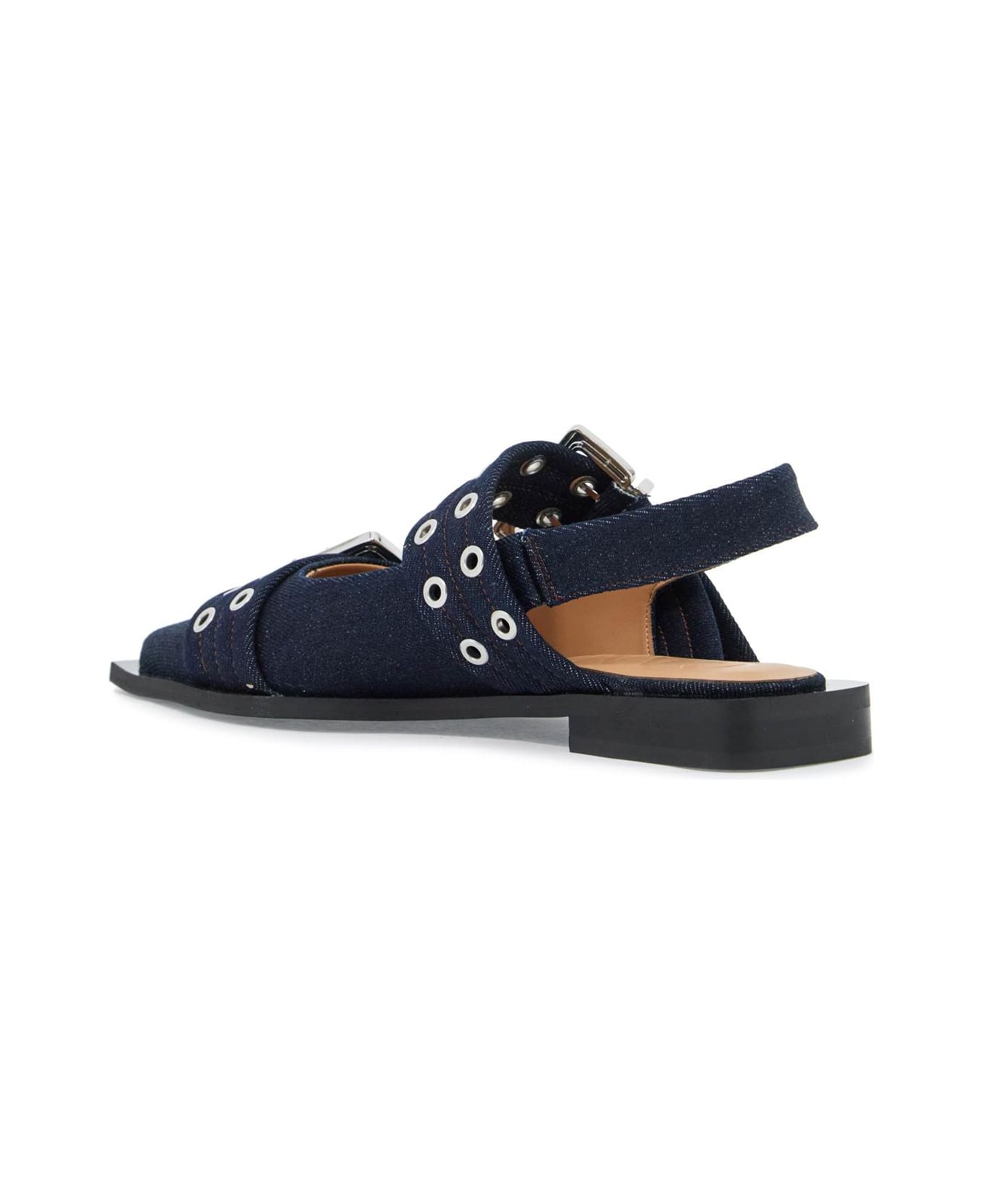 Ganni Slingback Flats - DARK NAVY (Blue)