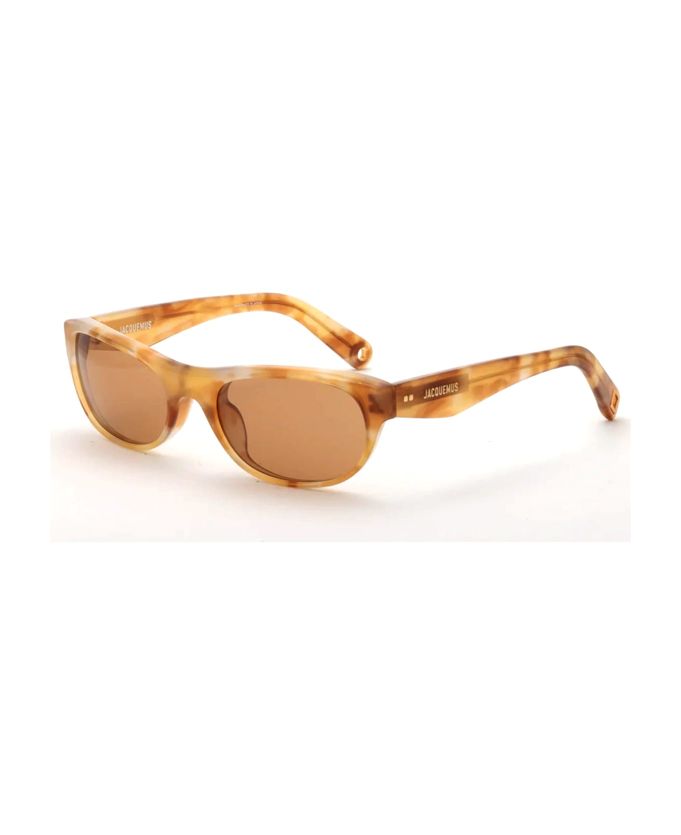 Jacquemus Sole - Beige T-shell / Tobacco Lens Sunglasses - Tortoise