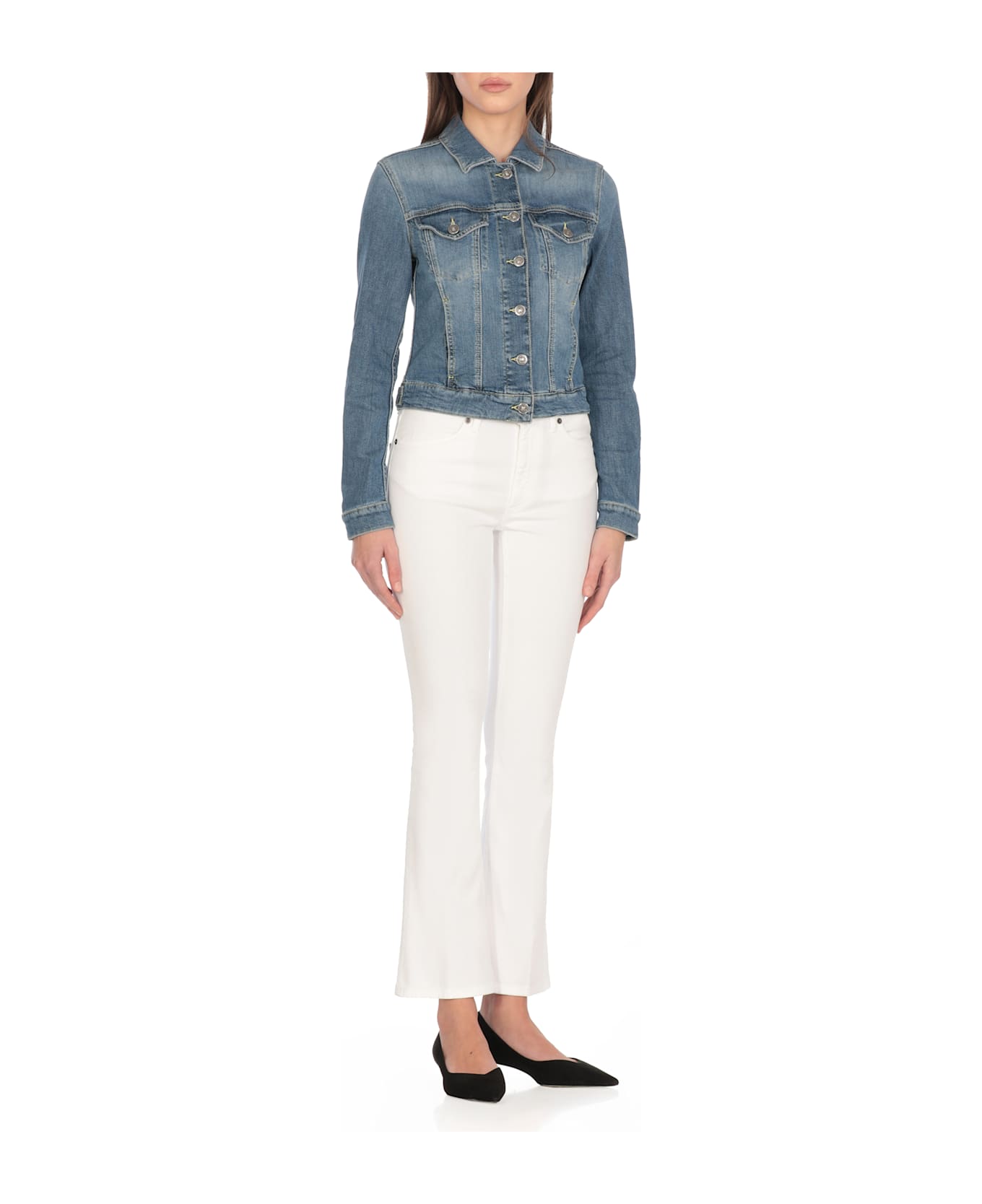 Dondup Cotton Jeans Jacket - Blue