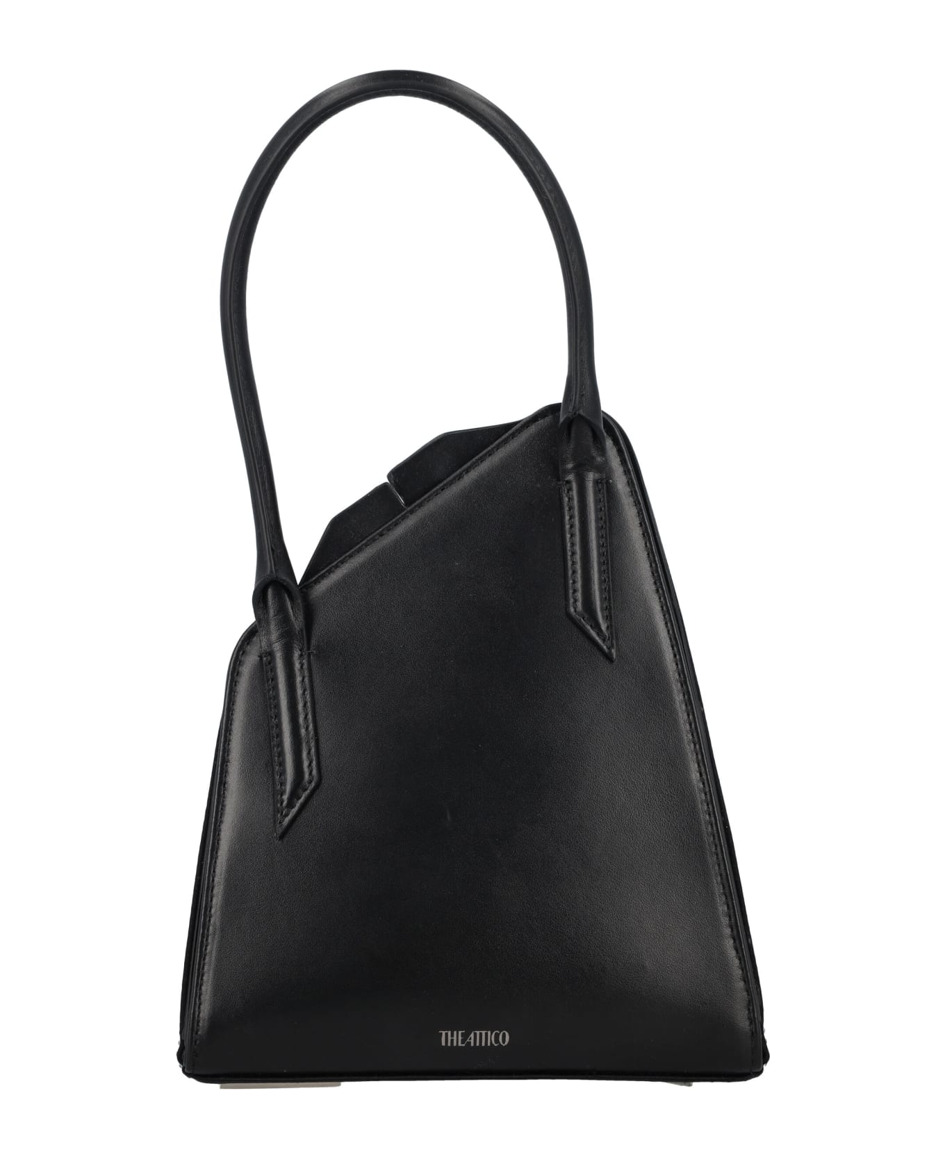 The Attico Sunset Top Handle Bag - Crystal/black