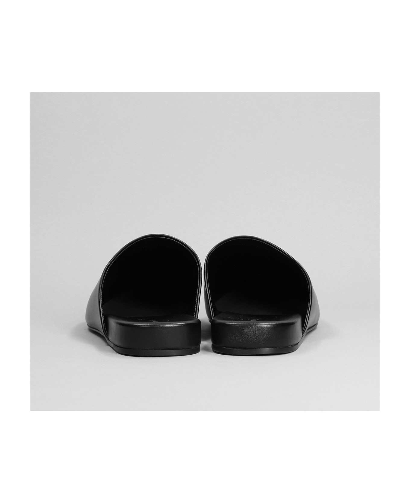 Balenciaga Cosy New Bb Slipper-mule In Black Leather - black