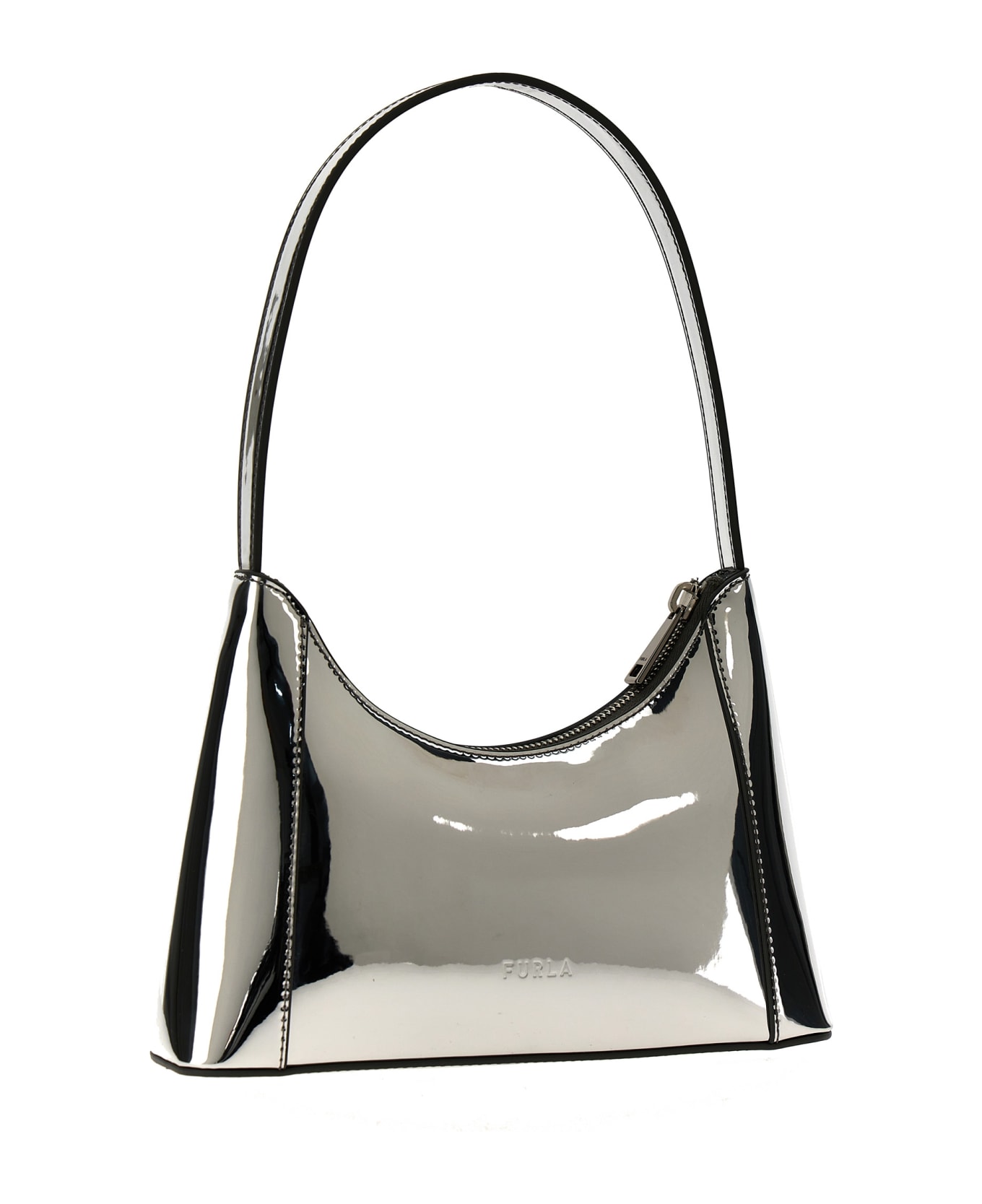 Furla 'diamante Mini' Shoulder Bag - Color Silver
