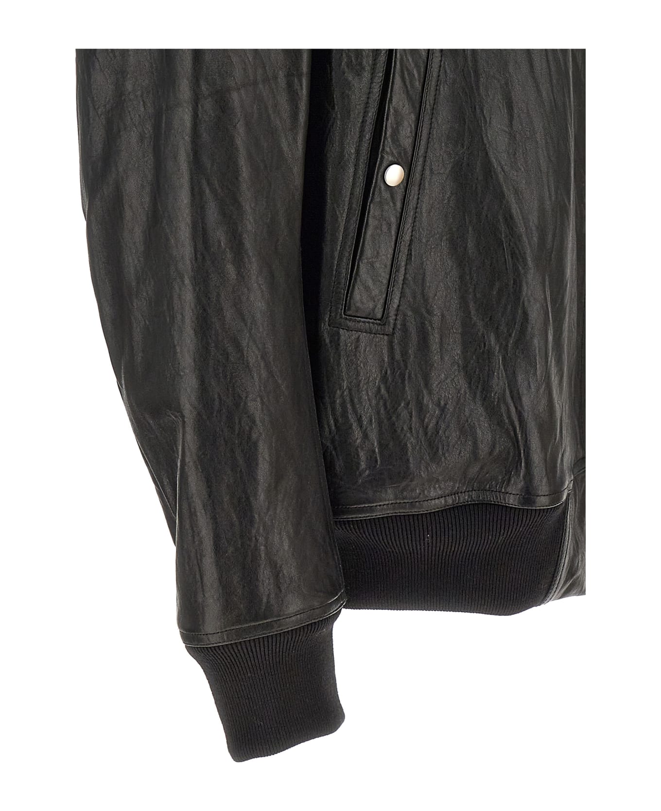 Rick Owens 'classic Flight' Jacket - Black