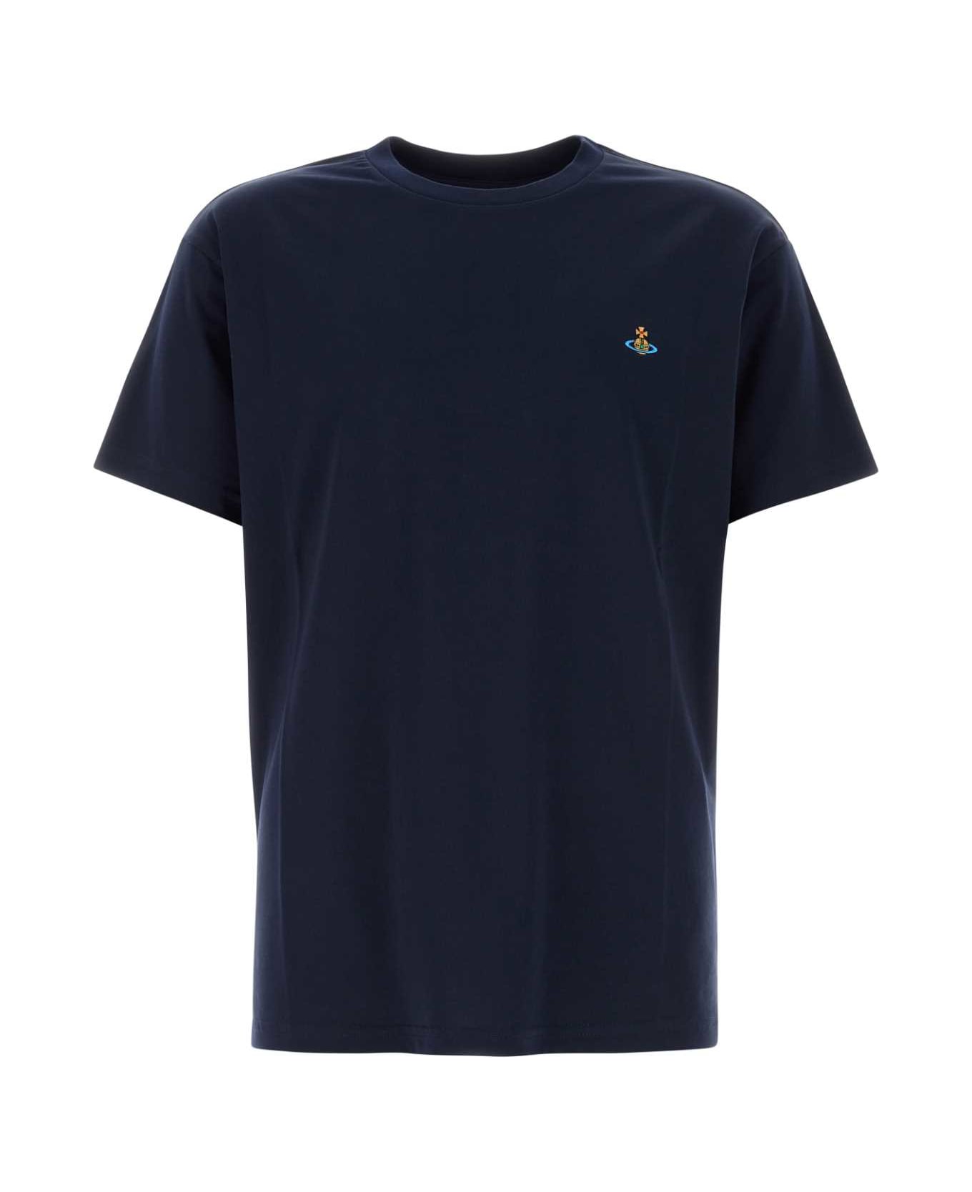 Vivienne Westwood Midnight Blue Cotton T-shirt - NAVY
