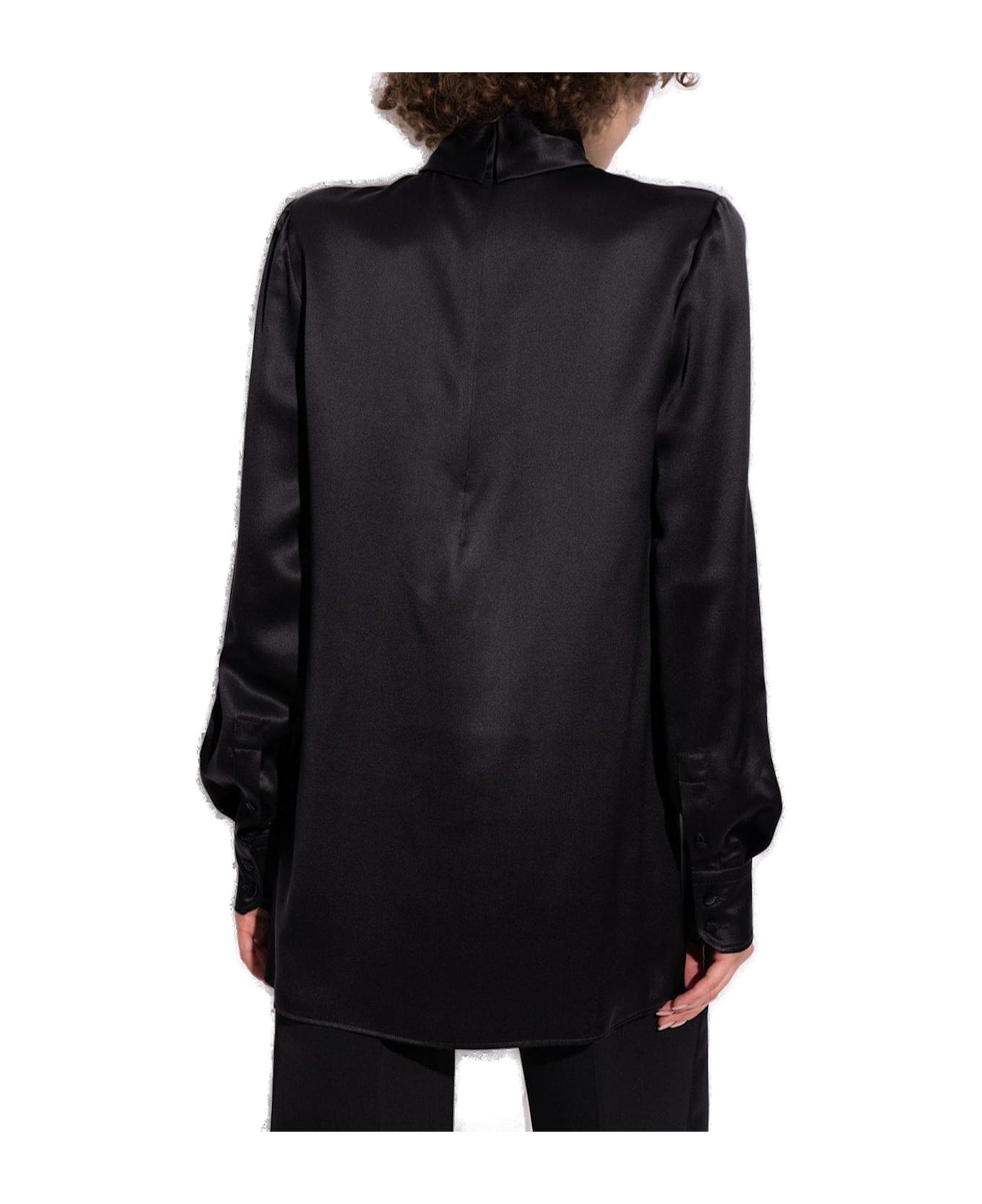 Dolce 
Gabbana High Neck Satin Blouse