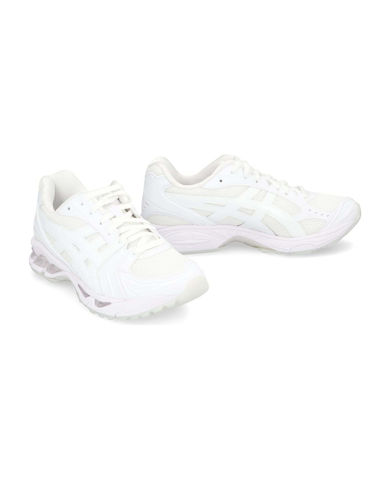 Comme des Garçons Shirt Low-top Sneakers Made Of Leather And Fabric. - White