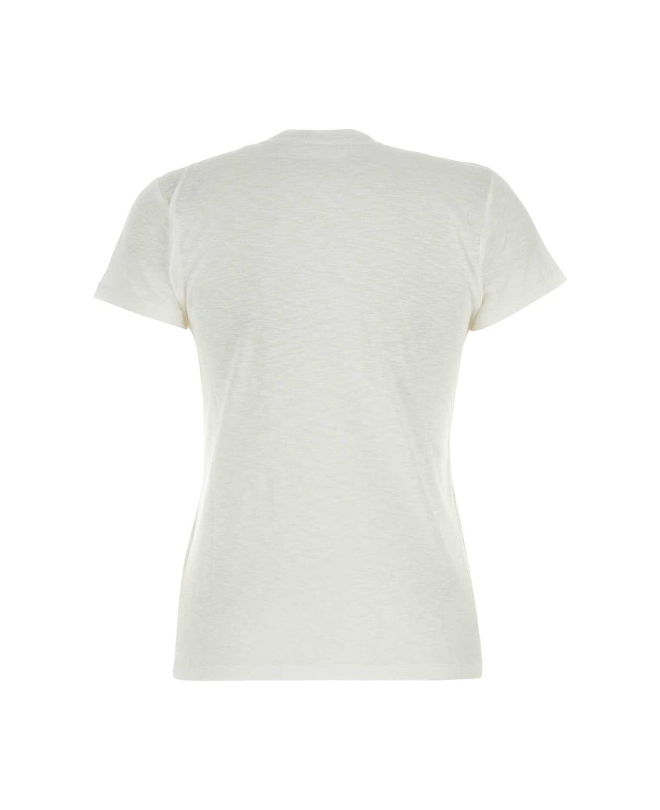 Ralph Lauren Crewneck Straight Hem T-shirt - WHITE Tシャツ
