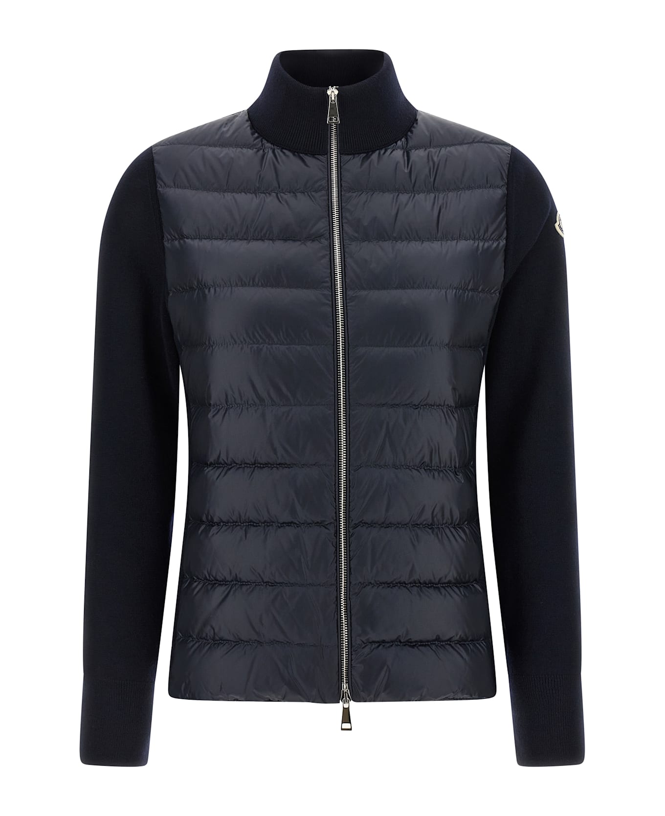Moncler Two-material Cardigan - Blue