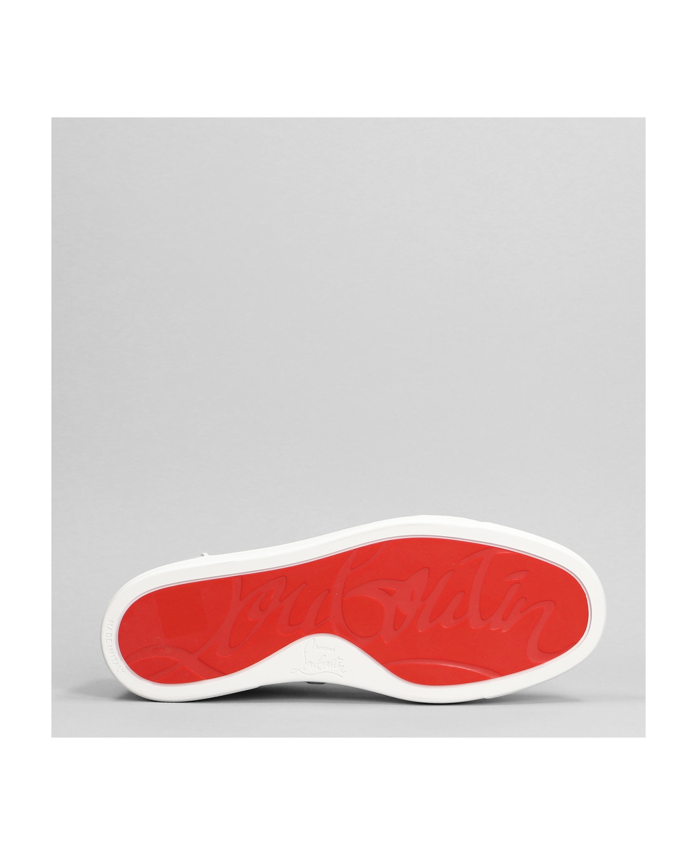 Christian Louboutin Fun Vieira Orlato Sneakers In Cyan Leather - cyan