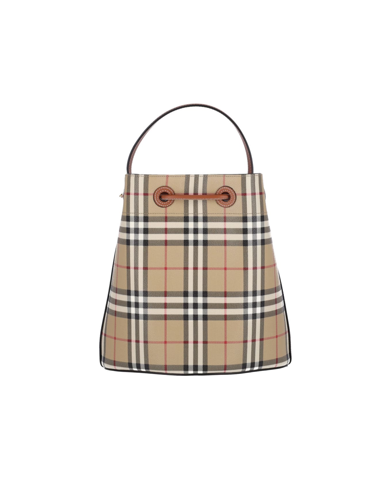 Burberry Small Bucket Bag "tb" - Brown
