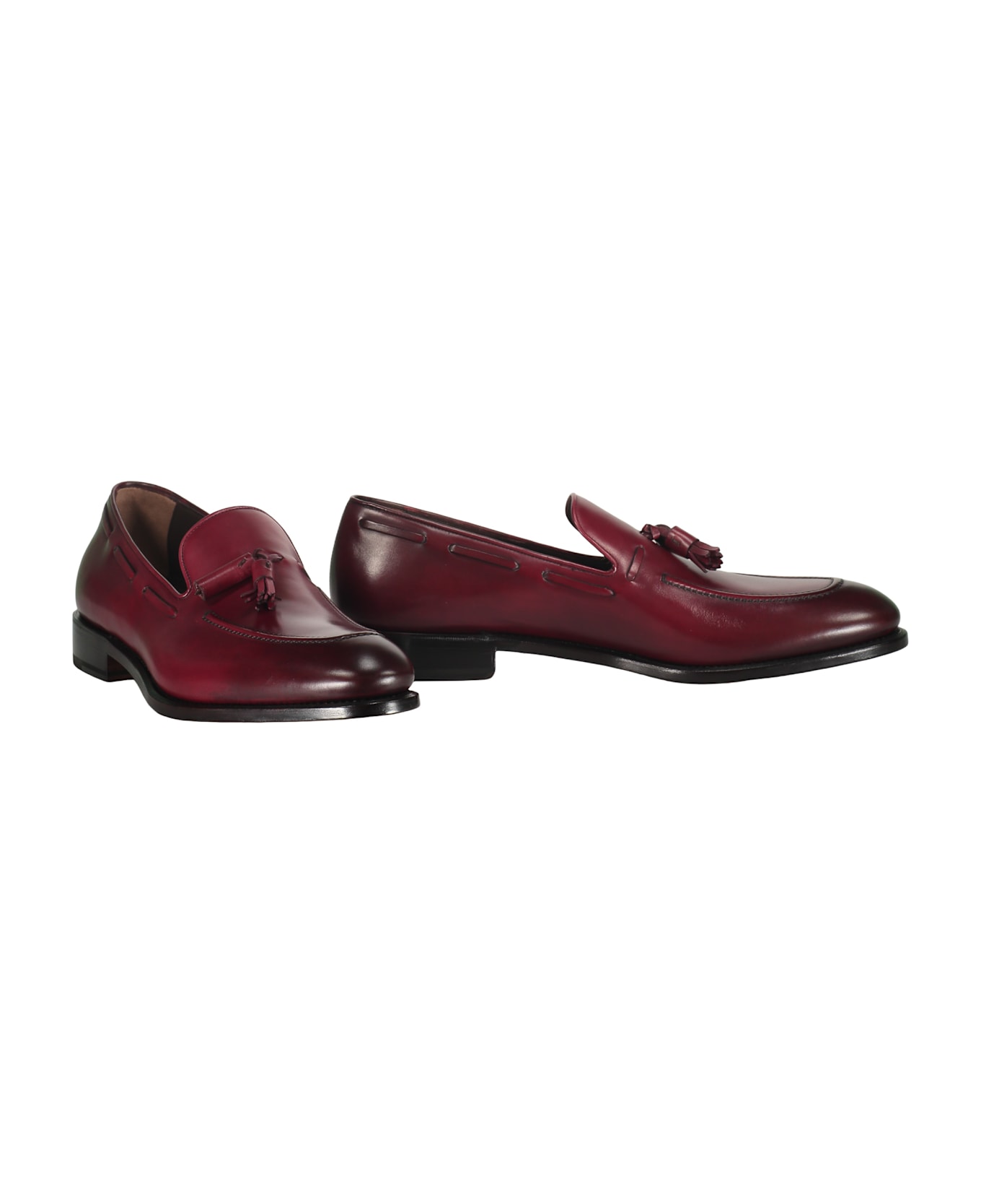 Ferragamo Leather Loafers - Burgundy