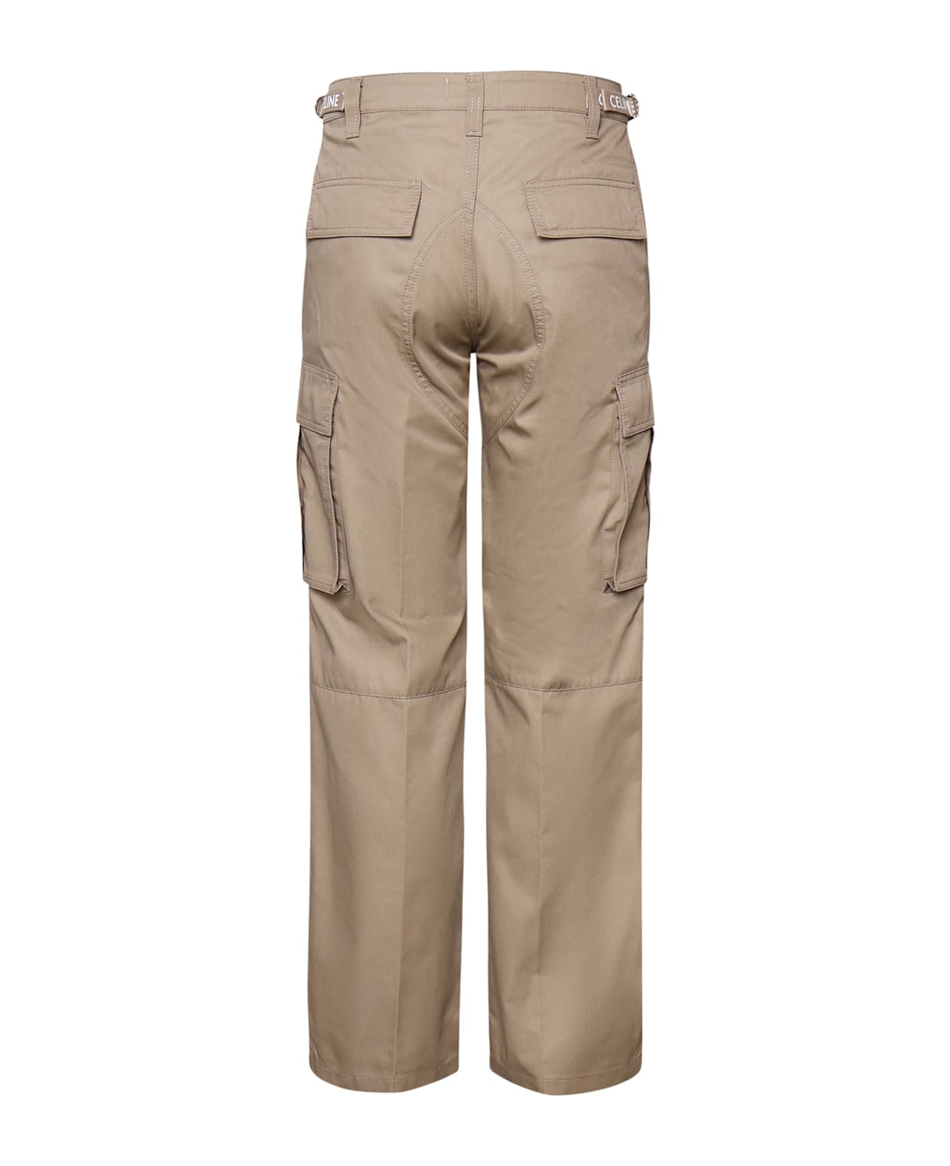 Celine Technical Cotton Cargo Trousers - Beige
