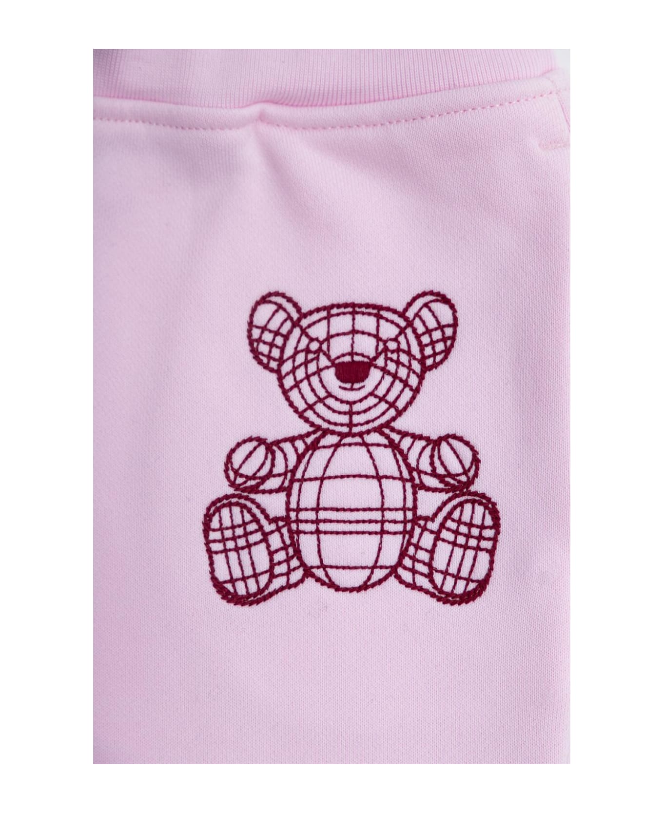 Burberry Sweatpants With Teddy Bear Motif - PINK