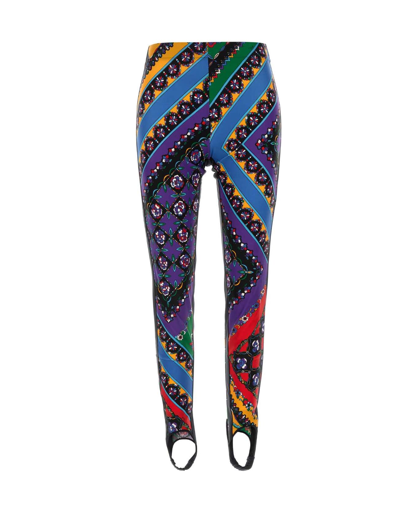 Pucci Printed Stretch Nylon Leggings - VIOLAROSSO