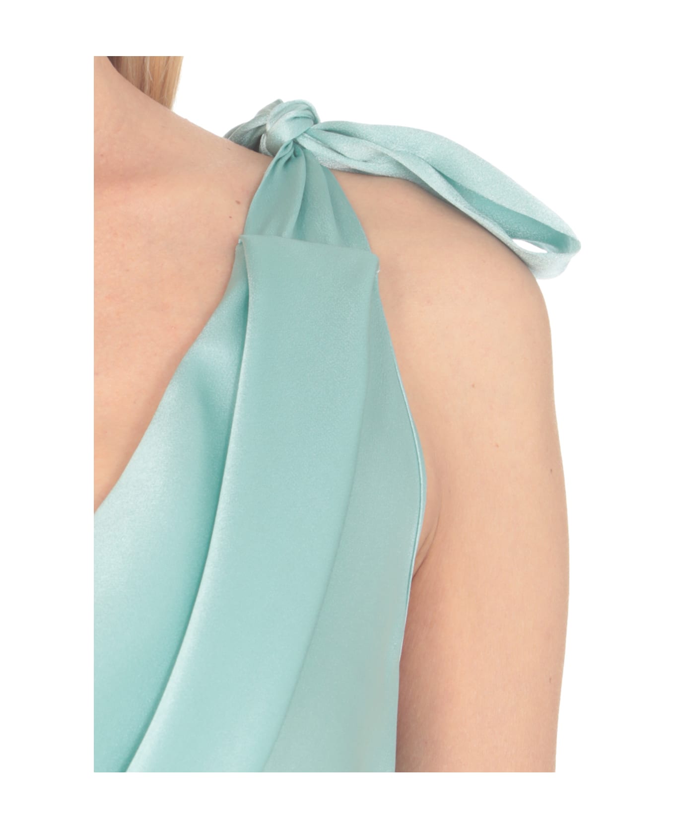 Alberta Ferretti Silk Dress - Light Blue