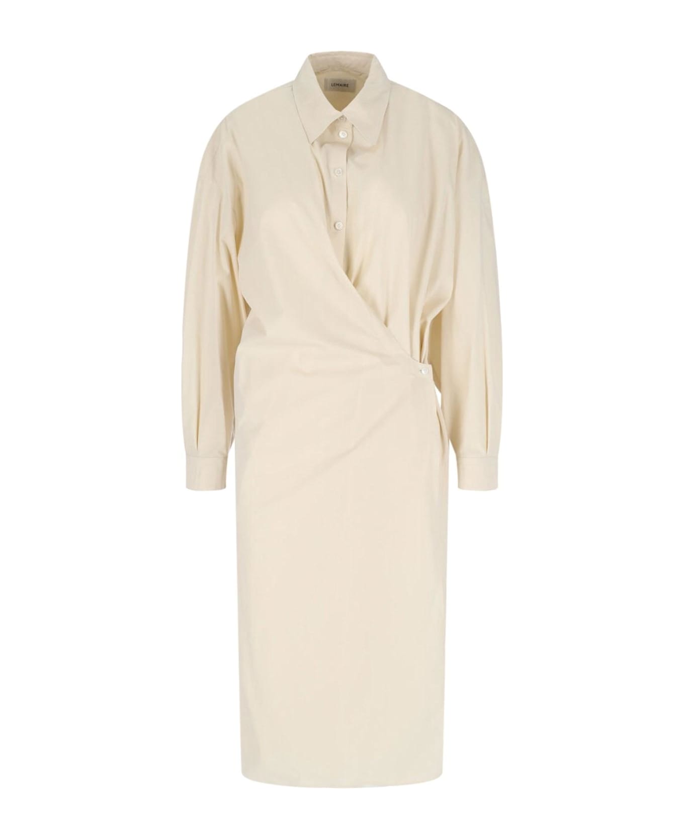 Lemaire Chemisier Midi Dress - IVORY