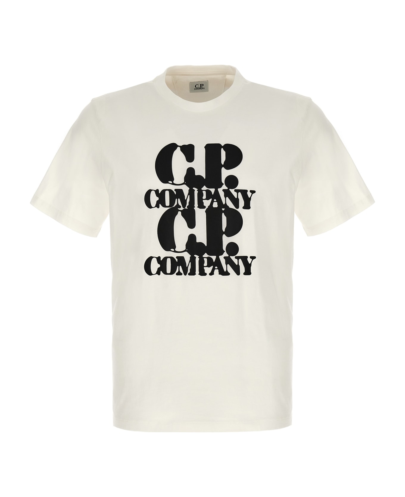 C.P. Company 'graphic' T-shirt - White/Black