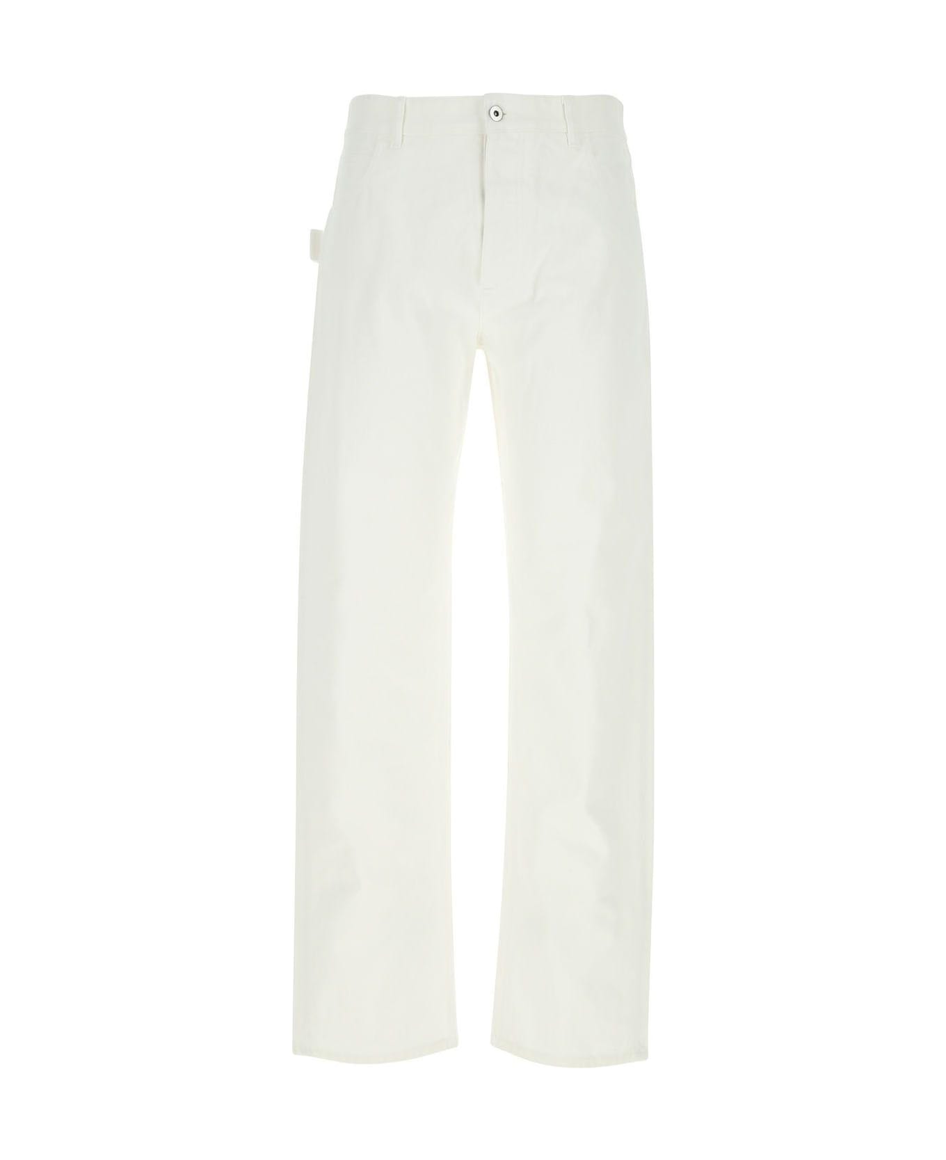 Bottega Veneta White Denim Jeans - Bianco