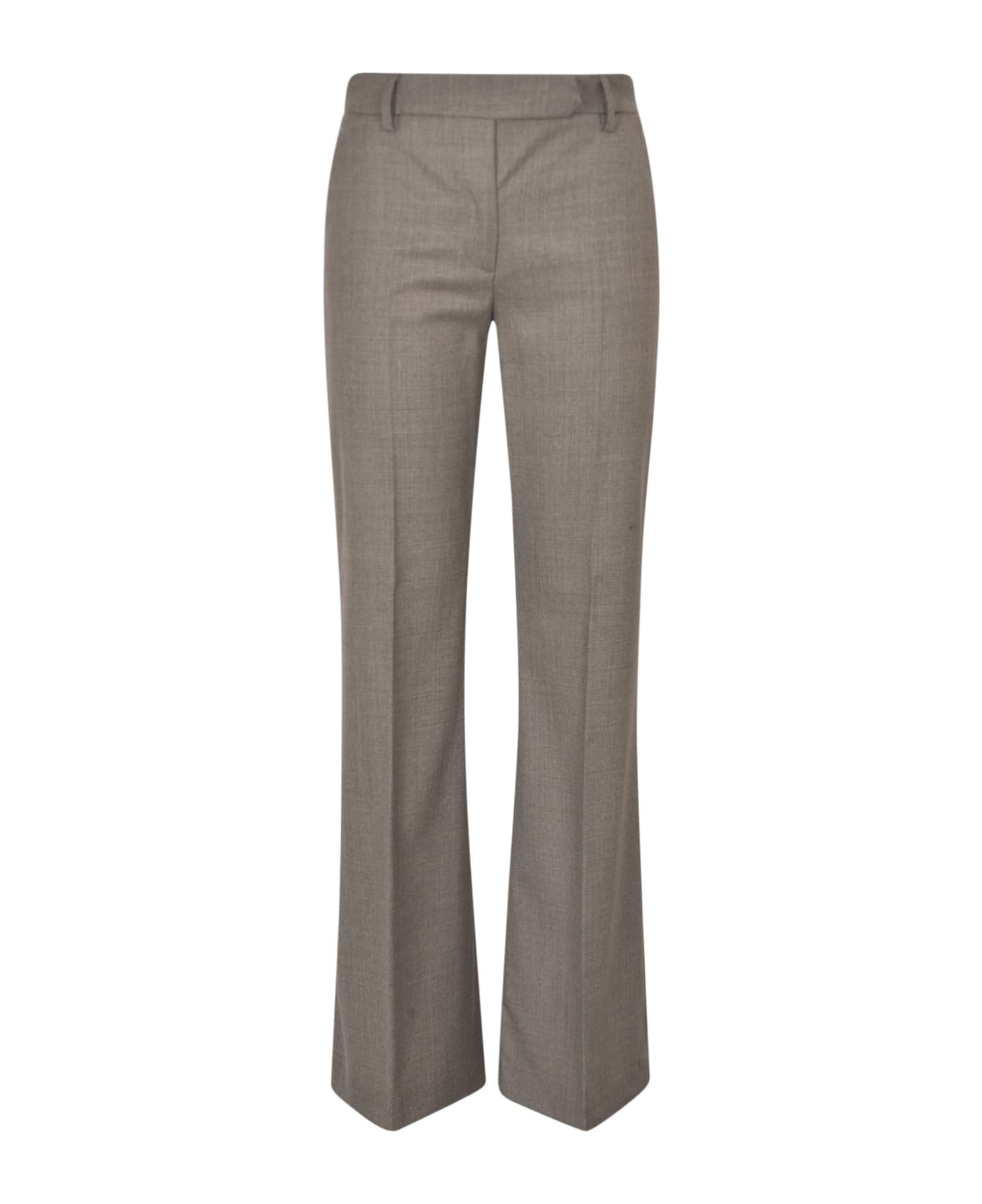 True Royal Wrap Fitted Trousers - Grey