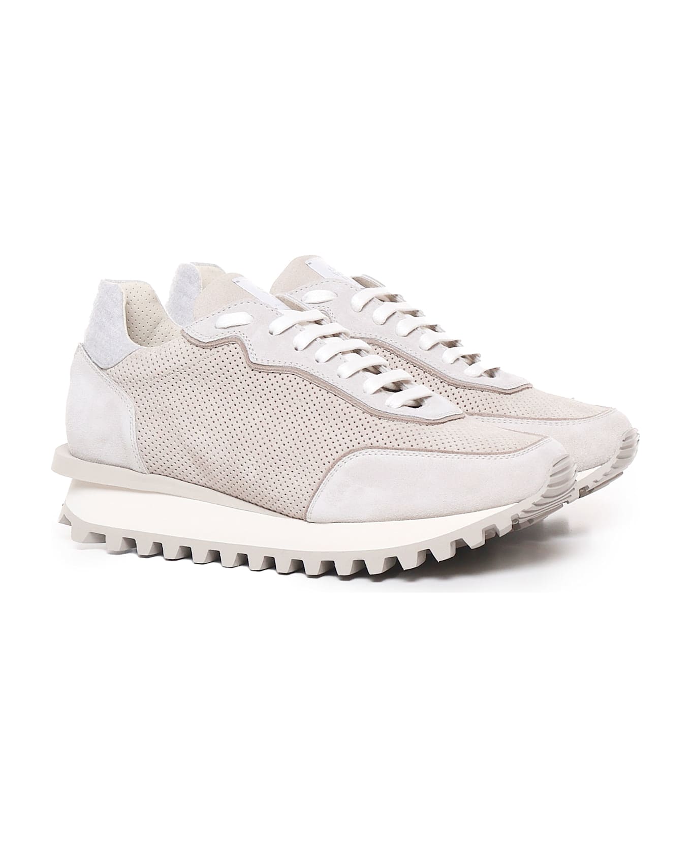 Eleventy Sneakers With Notched Sole