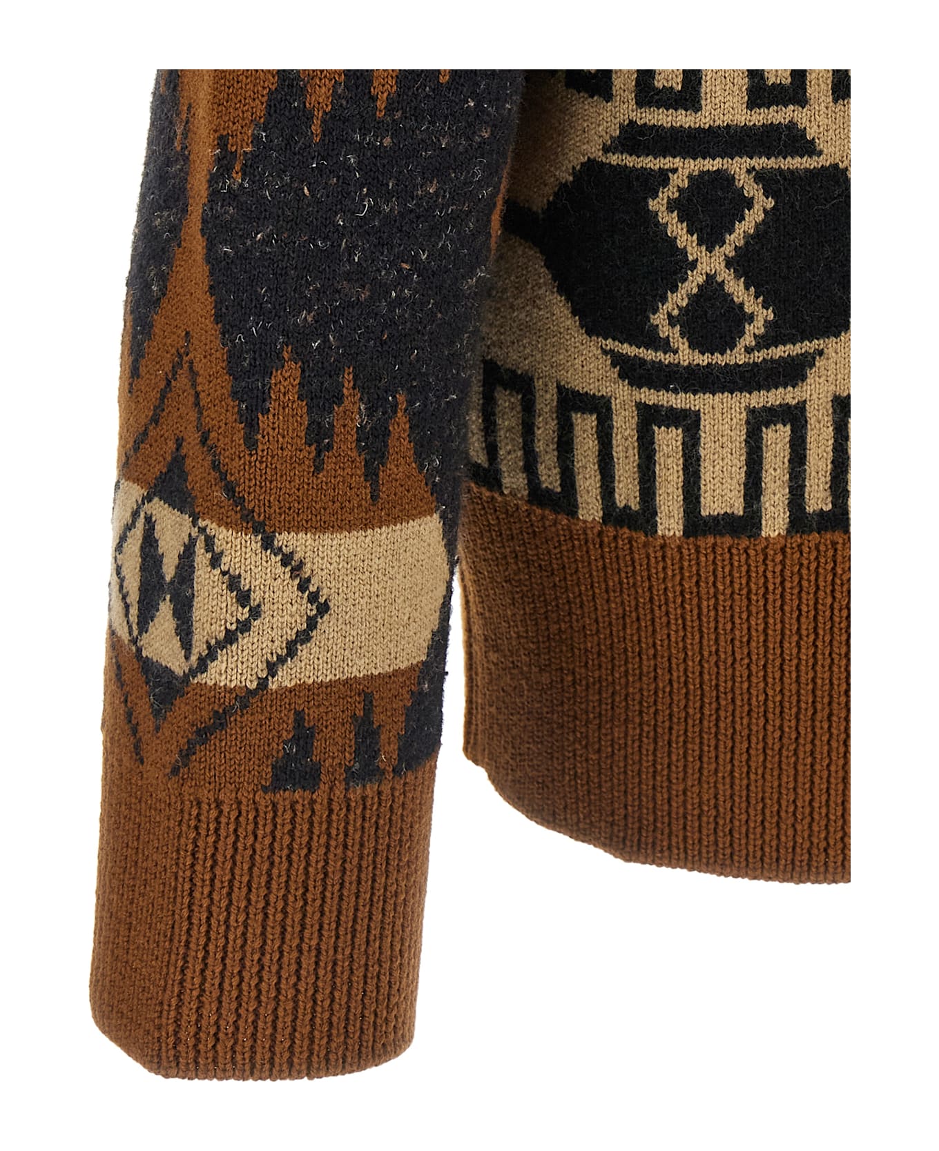 Alanui 
dreamscape Icon
 Cardigan - BROWN/BLACK