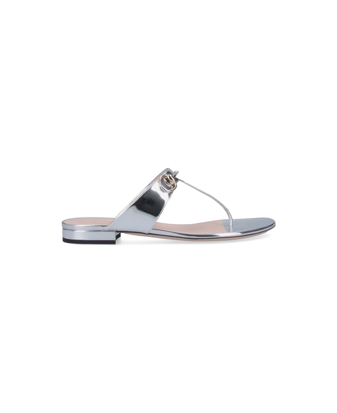 Gucci Sandals With Clamp - Silver