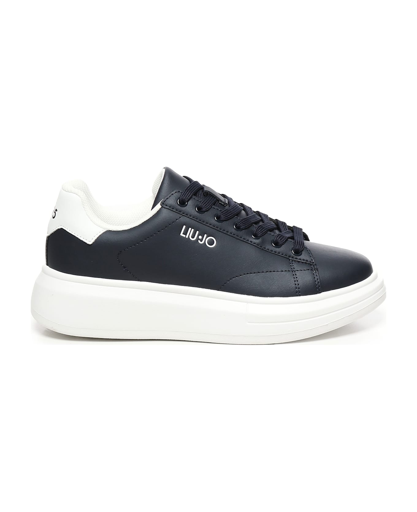 Liu-Jo Logo Platform Trainers - Blue
