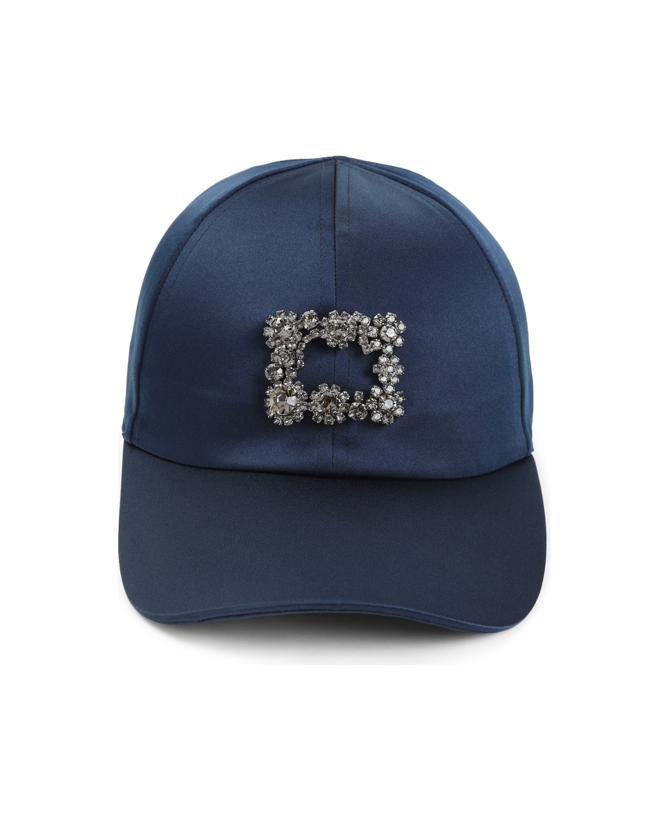 Roger Vivier Rv Flower Strass Cap - Blu Navy