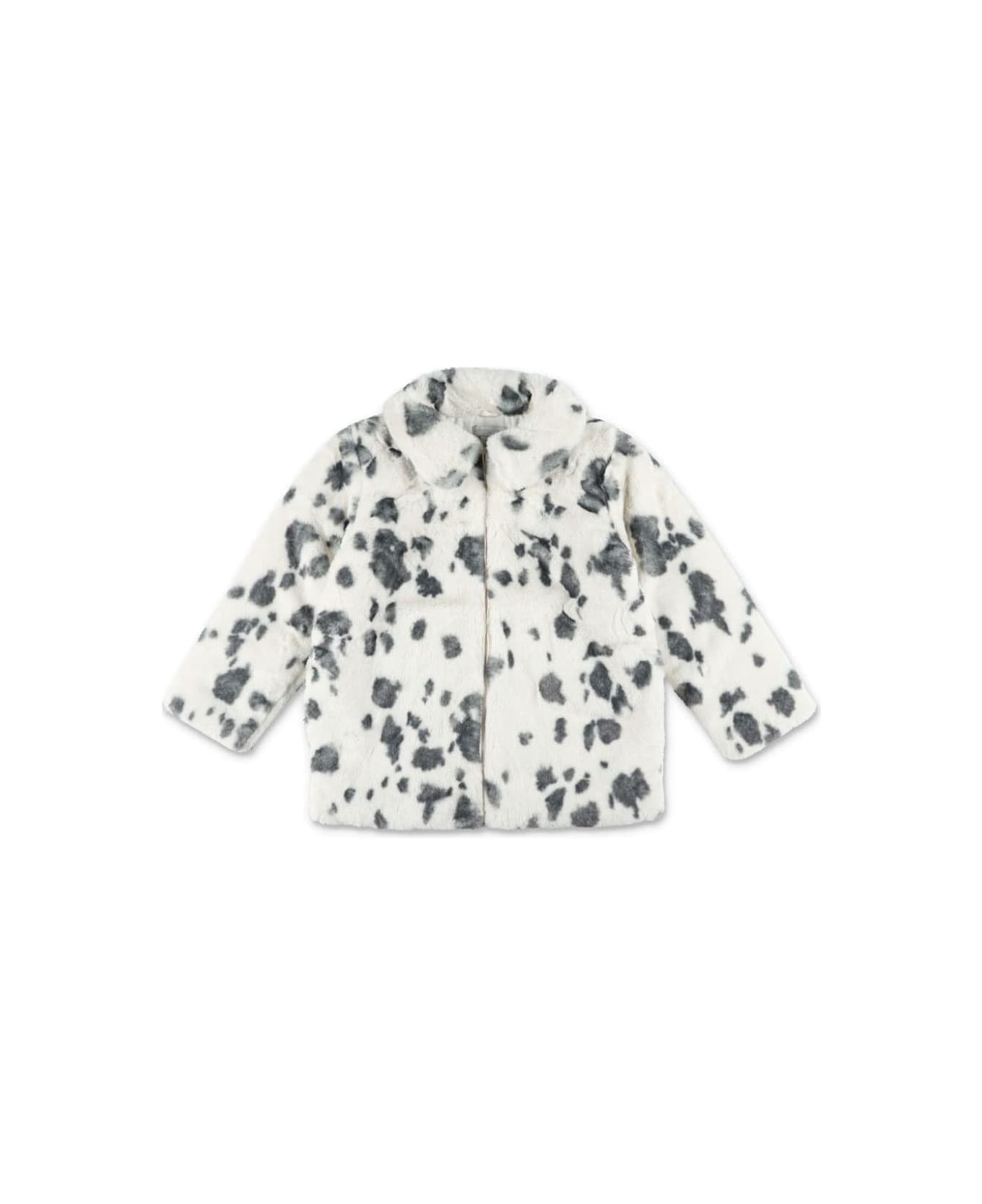 Stella McCartney Kids Eco Pelliccia Con Stampa - Gray