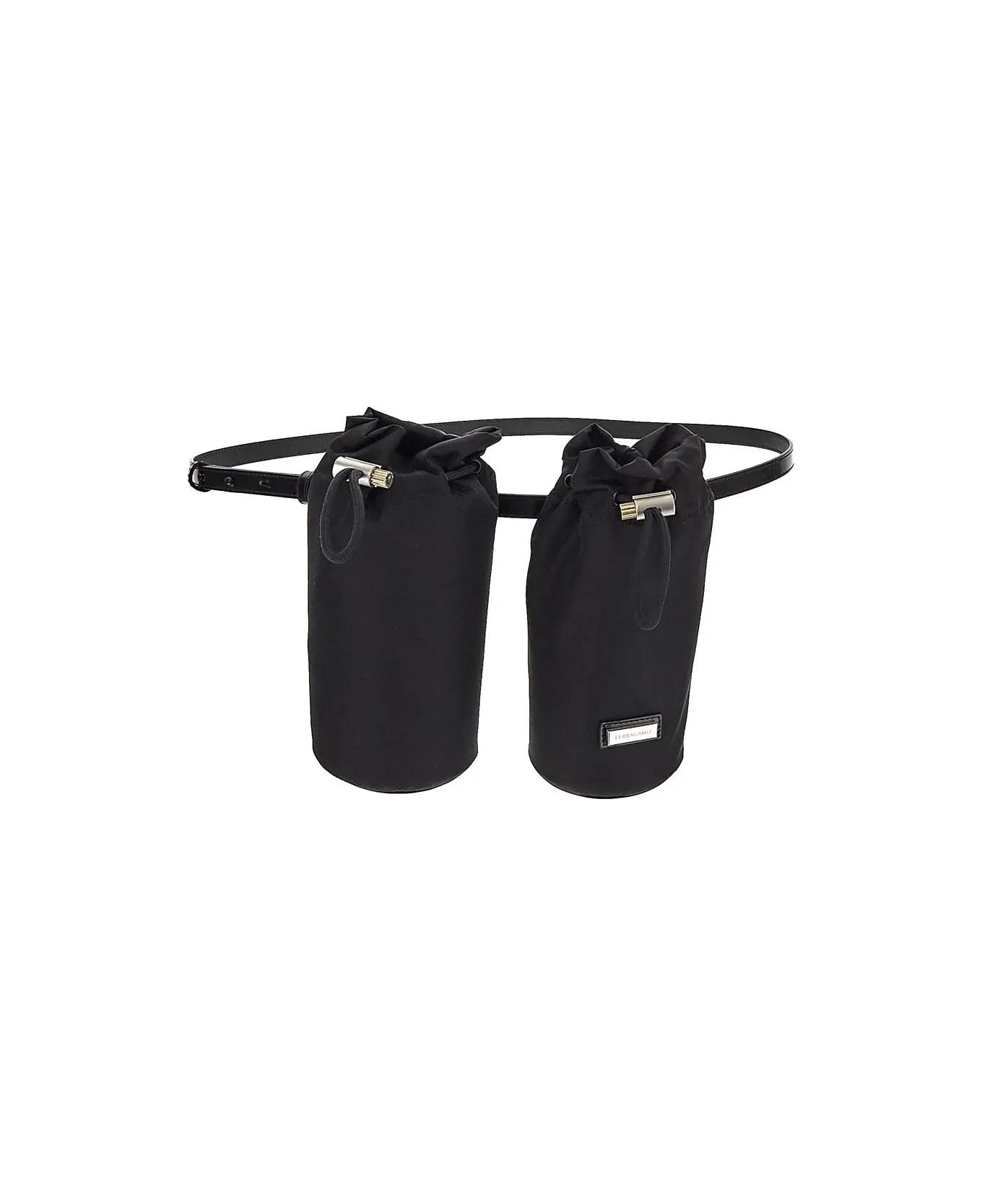 Ferragamo Double Belt Bag - NERO