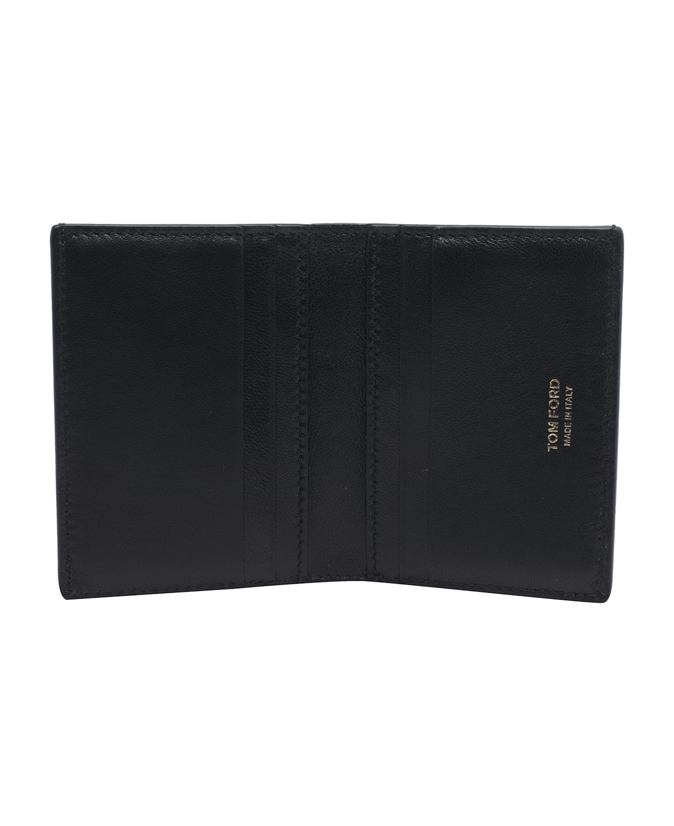 Tom Ford Printed Croc Card Holder - BLACK