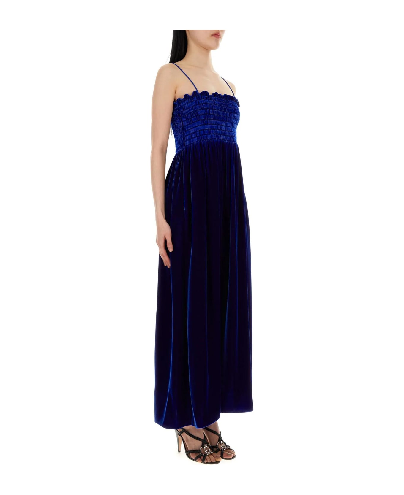 Gucci Blue Velvet Dress