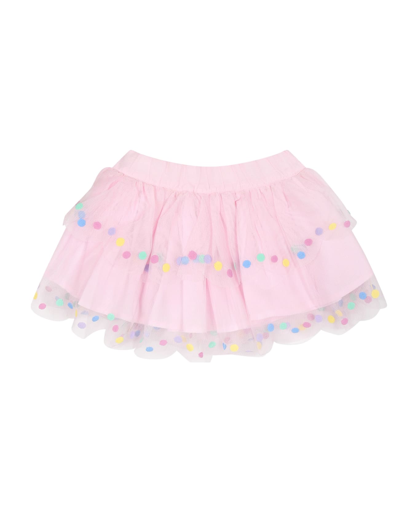Stella McCartney Kids Pink Tulle Skirt For Baby Girl - Pink ボトムス