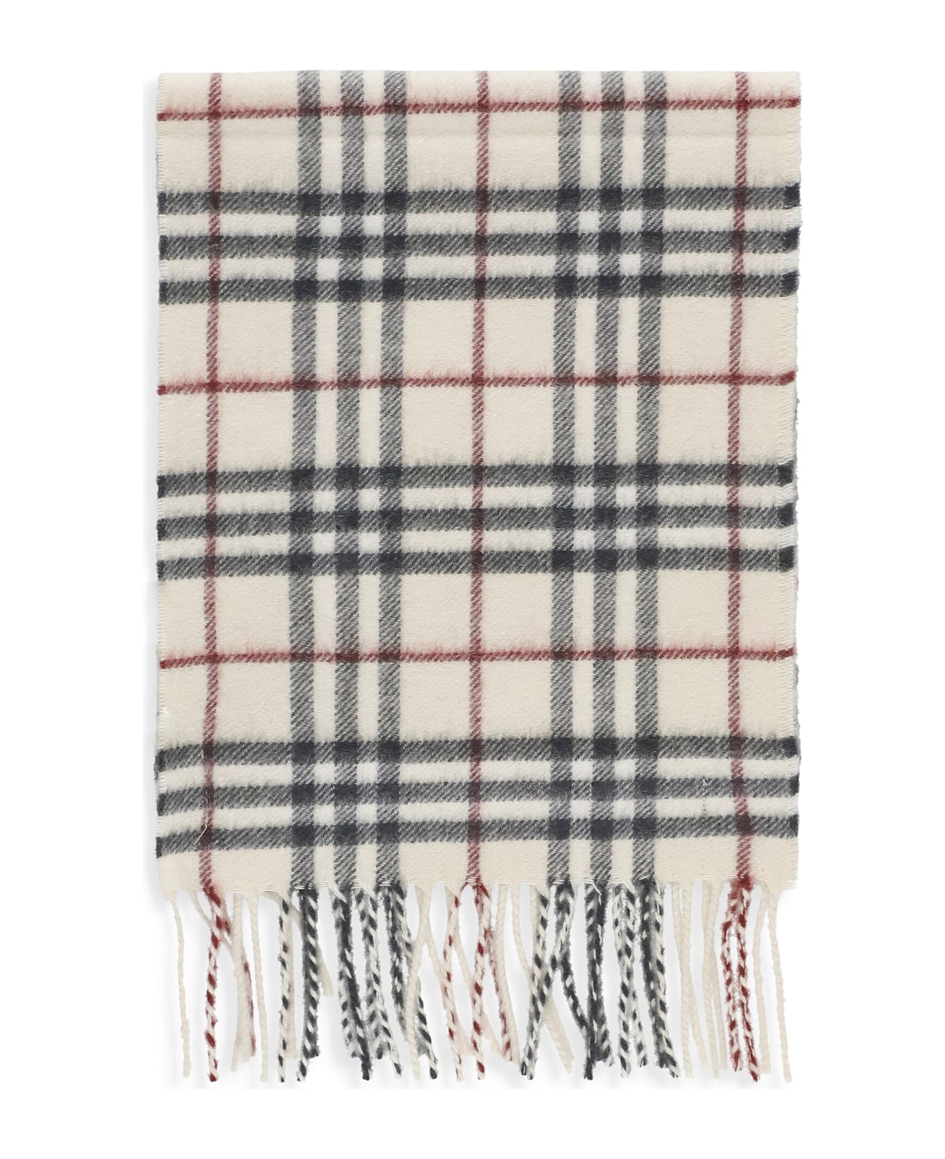 Burberry Scarf With Check Pattern - Beige