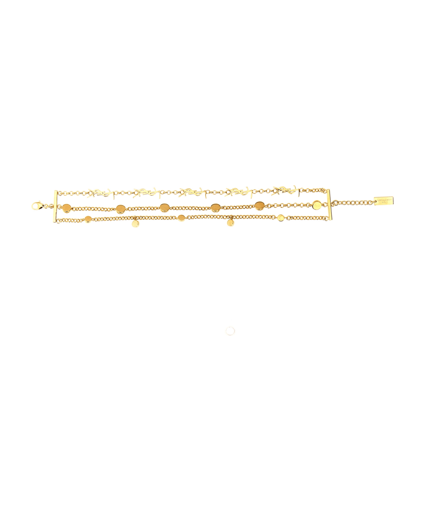 Saint Laurent 'cassandre' Multirow Bracelet - Gold