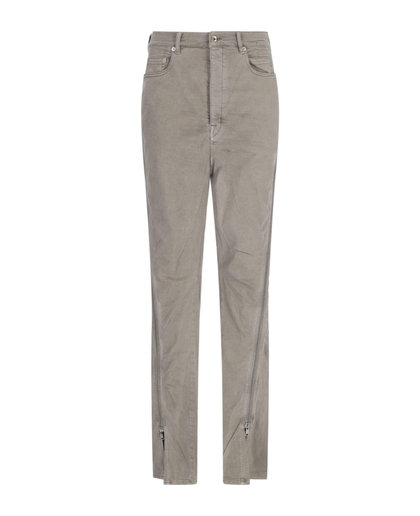 DRKSHDW Zip Detail Jeans - Beige