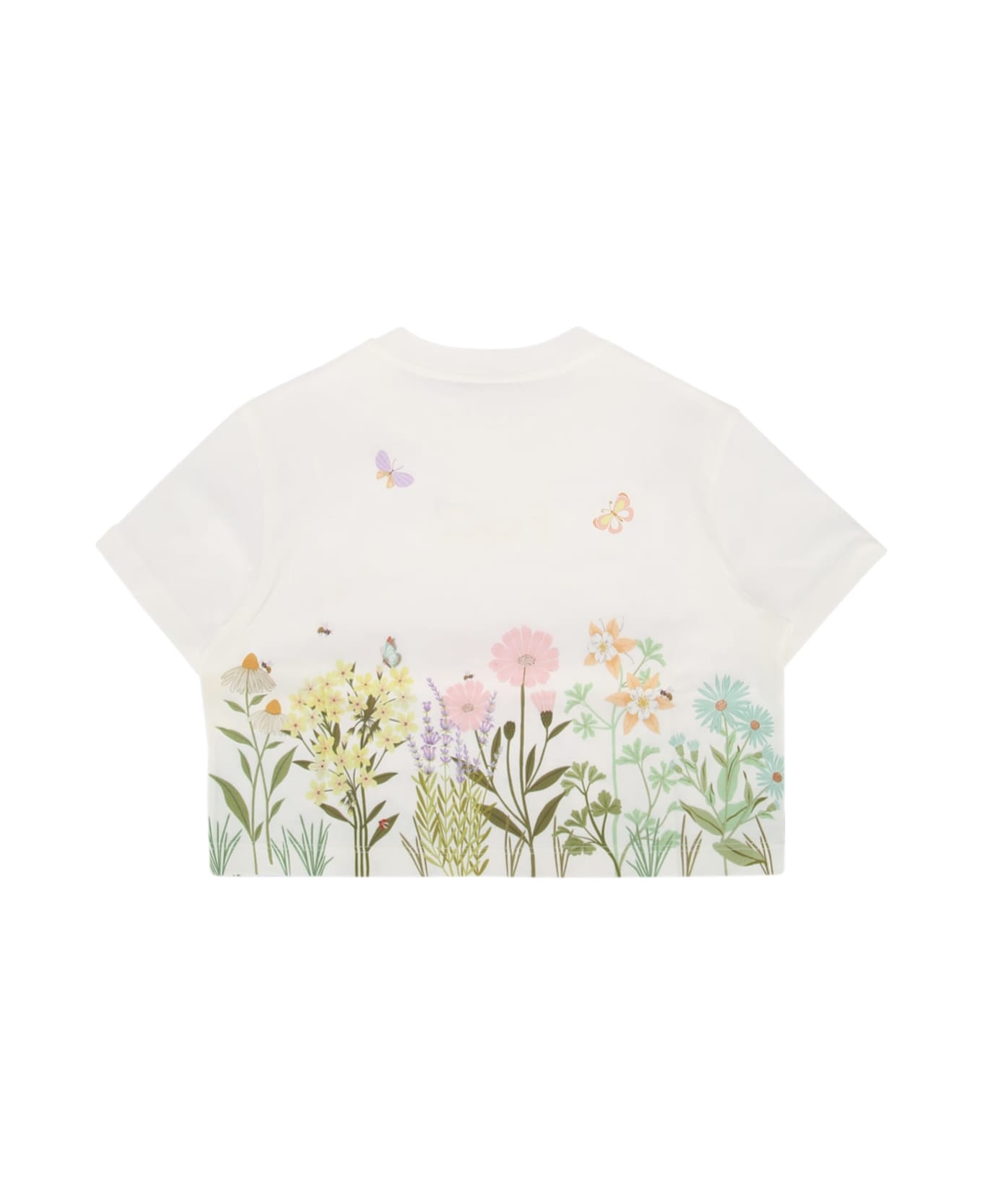 Fendi T-shirt Jersey Tinto - GESSO